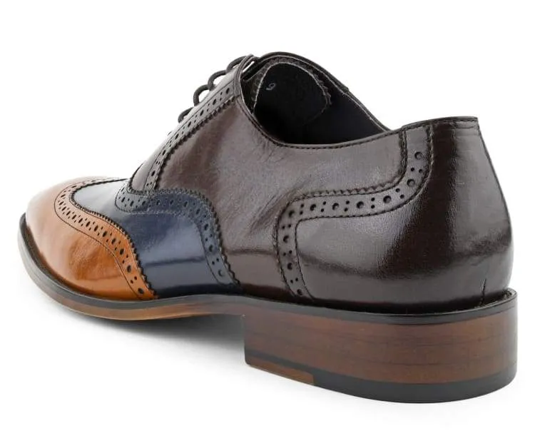 Asher Green Ag100 Men’s Genuine Leather Dress Shoes Navy