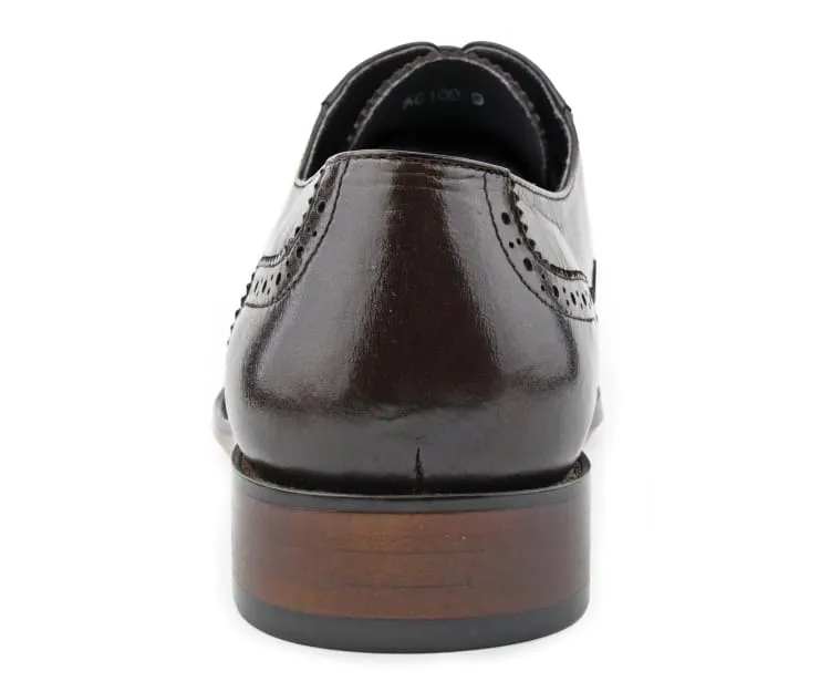 Asher Green Ag100 Men’s Genuine Leather Dress Shoes Navy