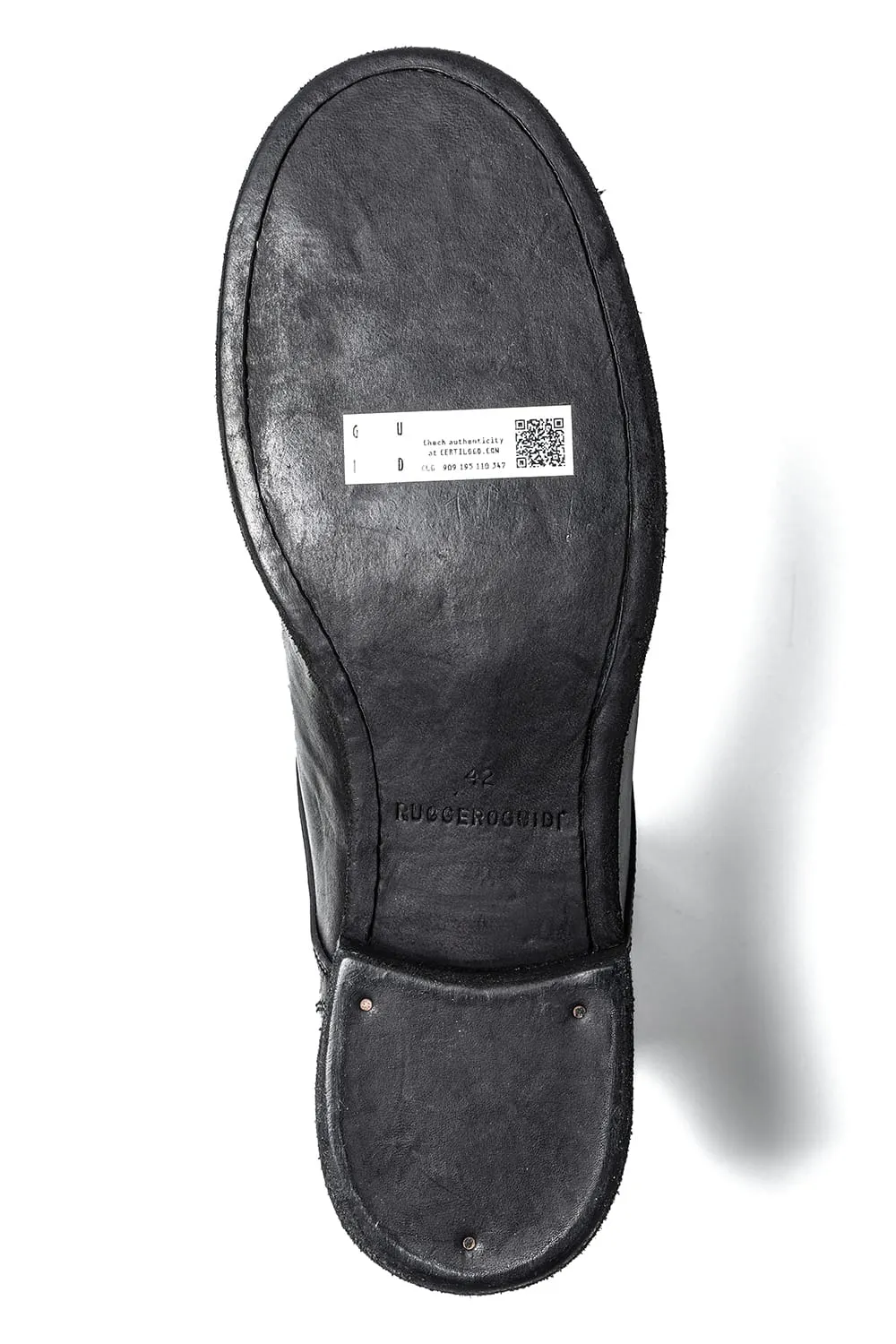 Back Zip Race Up Boots - Horse Full Grain - 795BZX Black