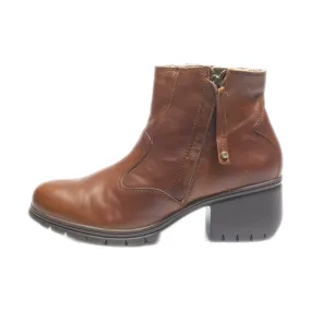 Caterpillar Ankle Boots Leather Brown Colour For Women