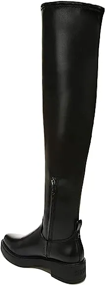 Circus By Sam Edelman Nat Black Round Toe Inner Ankle Zipper Over-the-Knee Boots