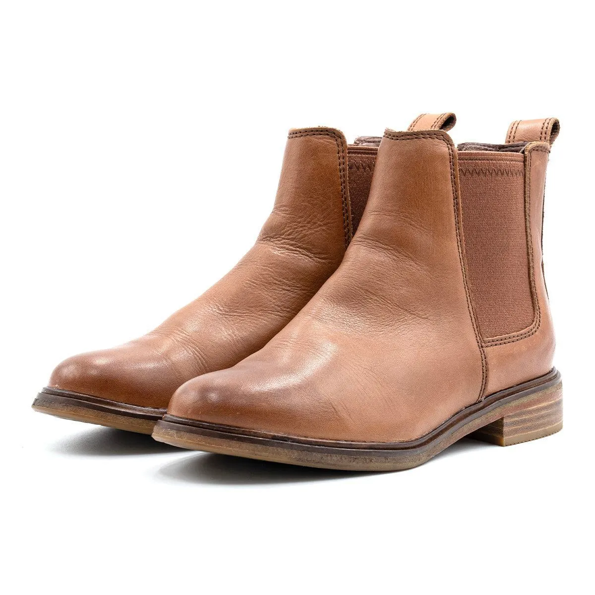 Clarks Ankle Boots Leather Brown Colour For Women