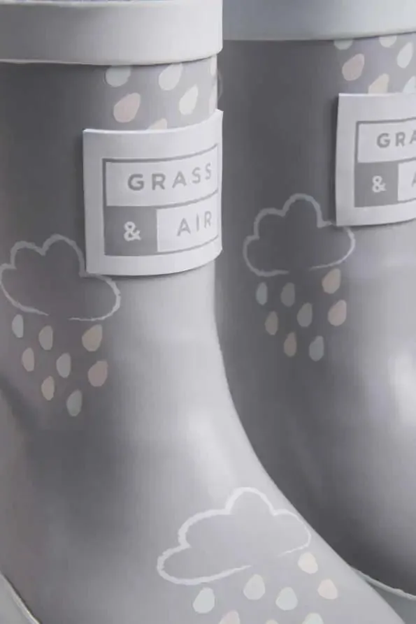 Color Changing Rain Boots - Gray
