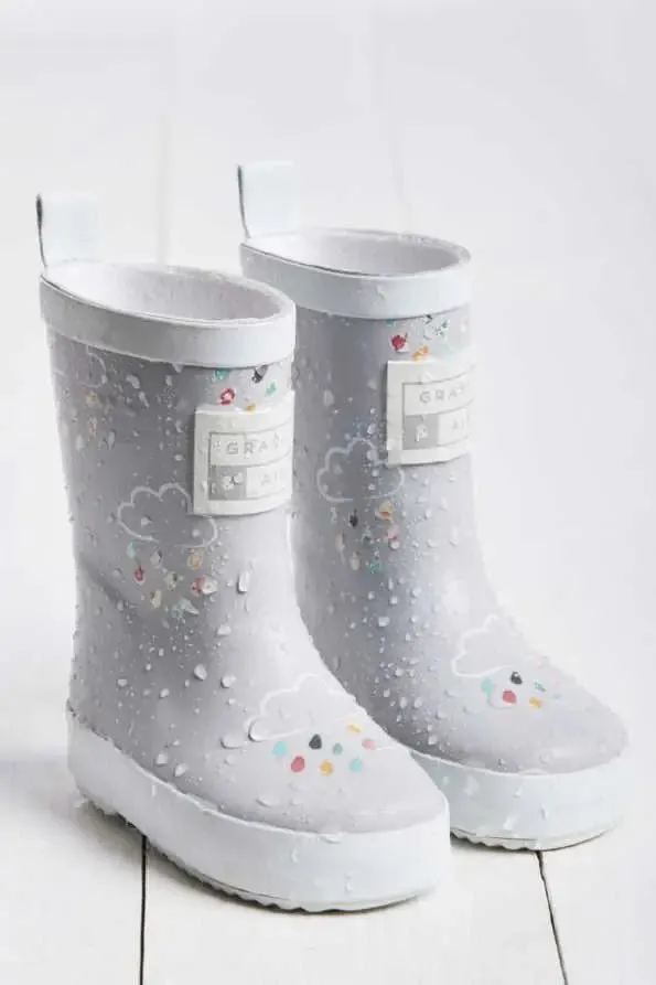 Color Changing Rain Boots - Gray