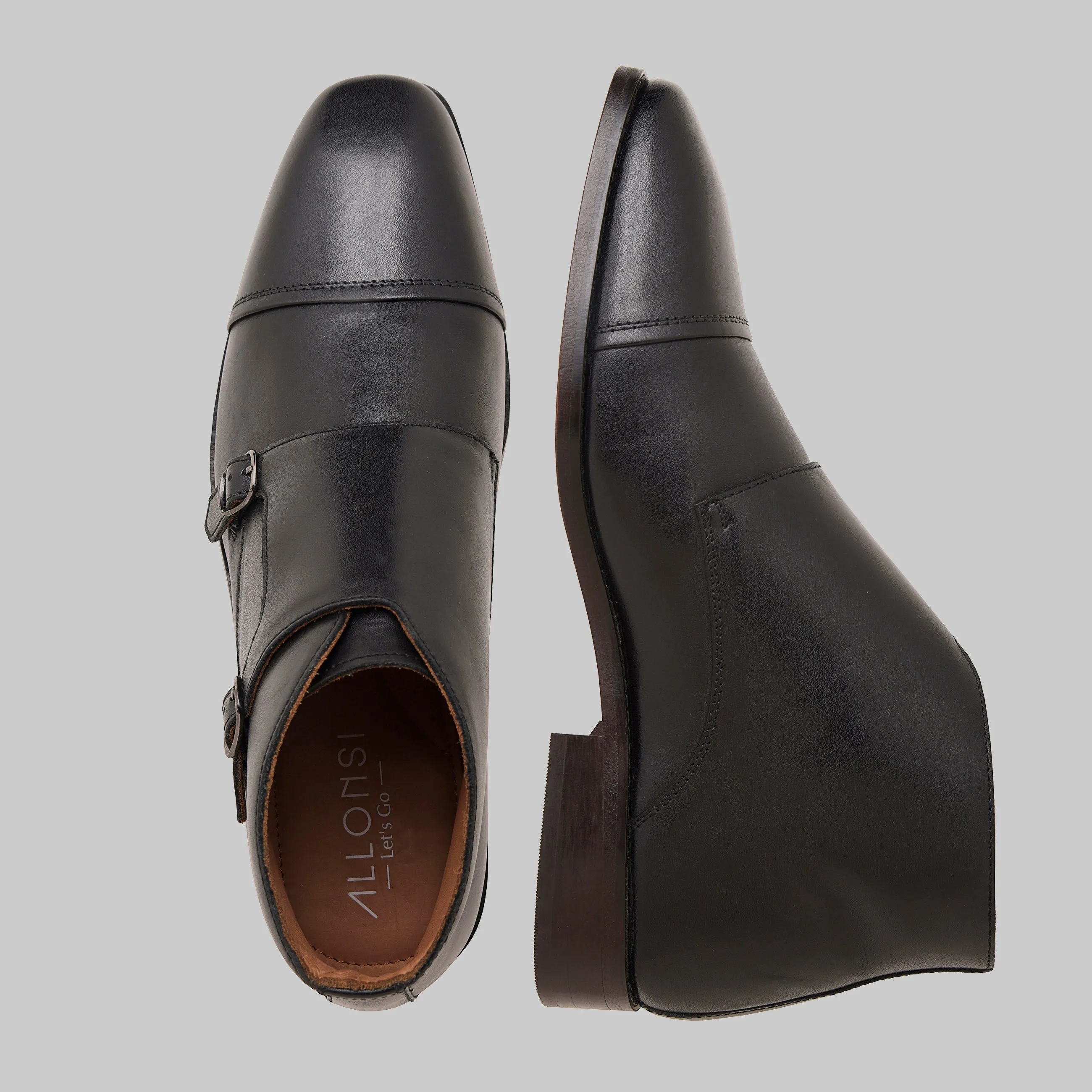 Corentin Cap Toe Monk Strap Dress Boots