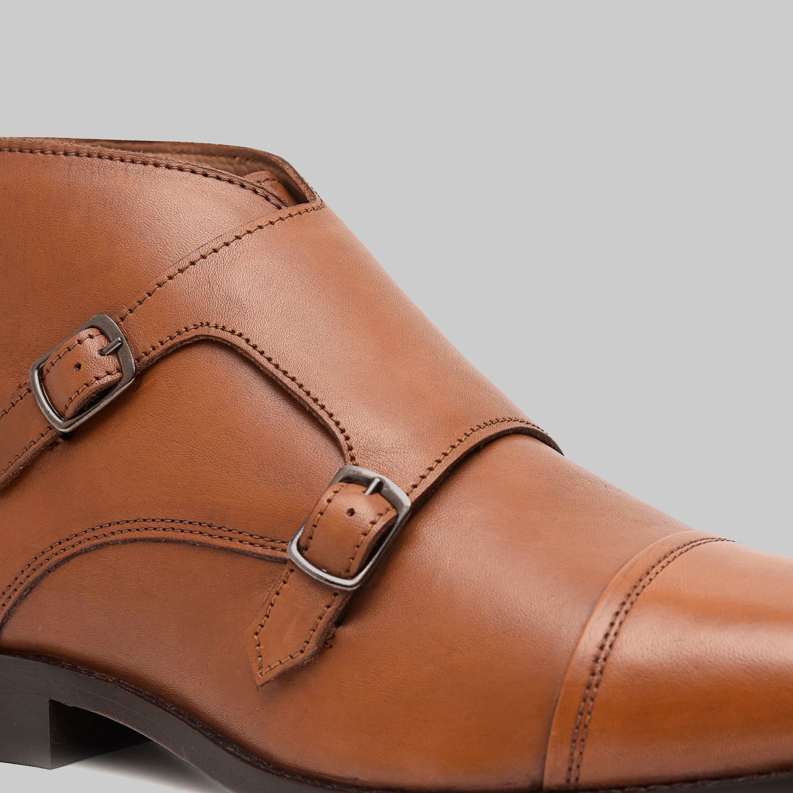 Corentin Cap Toe Monk Strap Dress Boots