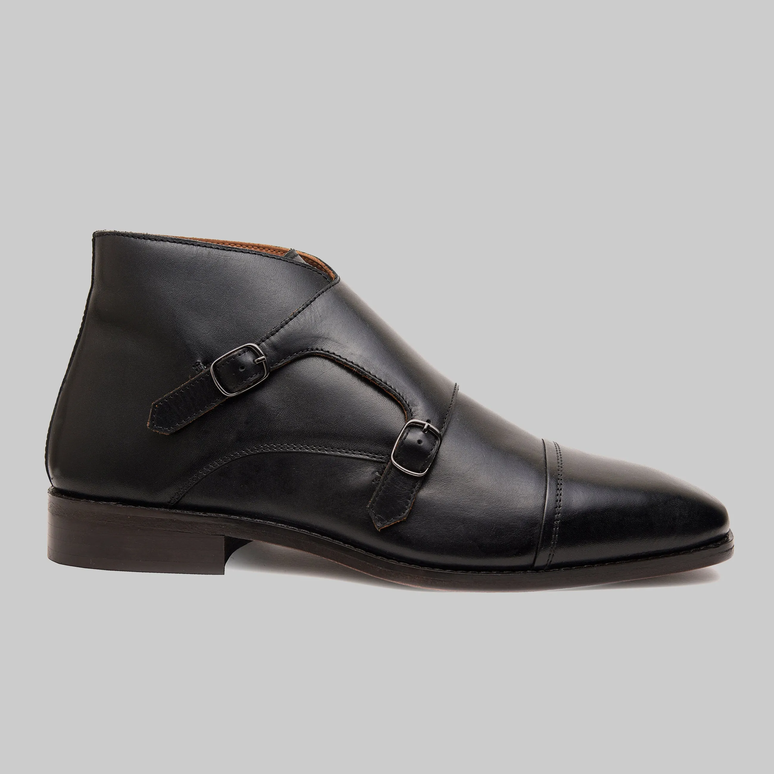 Corentin Cap Toe Monk Strap Dress Boots