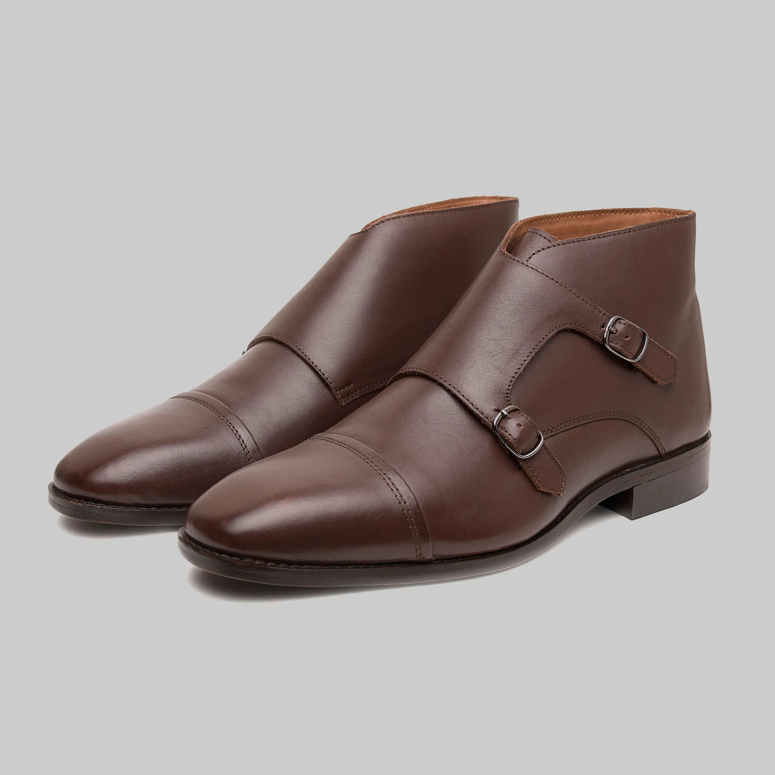 Corentin Cap Toe Monk Strap Dress Boots