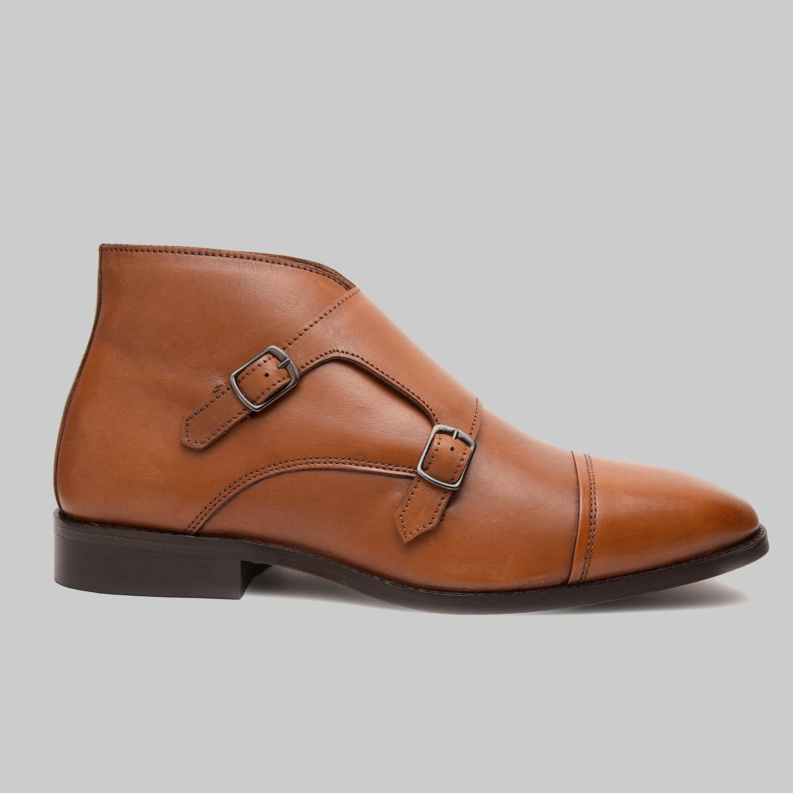Corentin Cap Toe Monk Strap Dress Boots