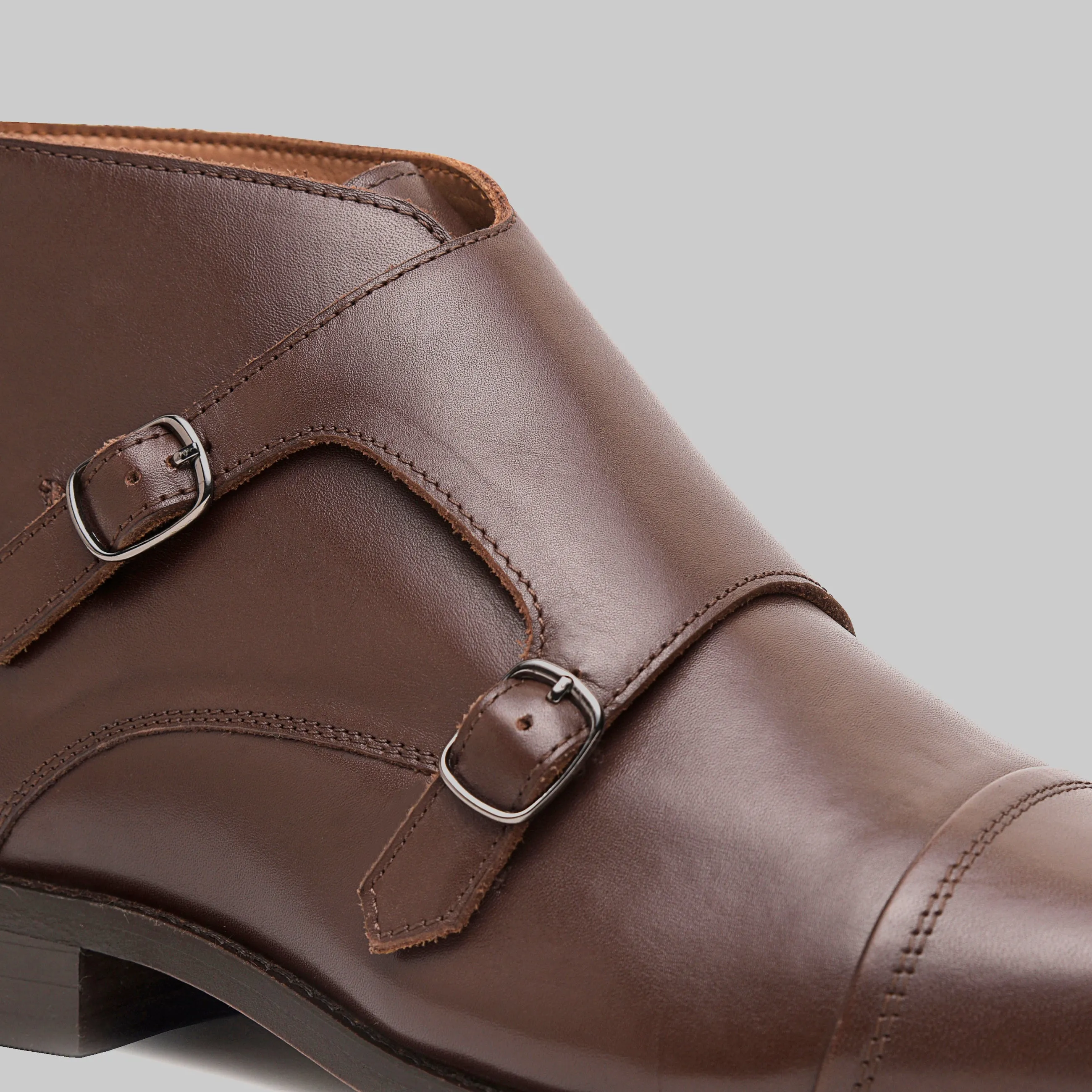 Corentin Cap Toe Monk Strap Dress Boots