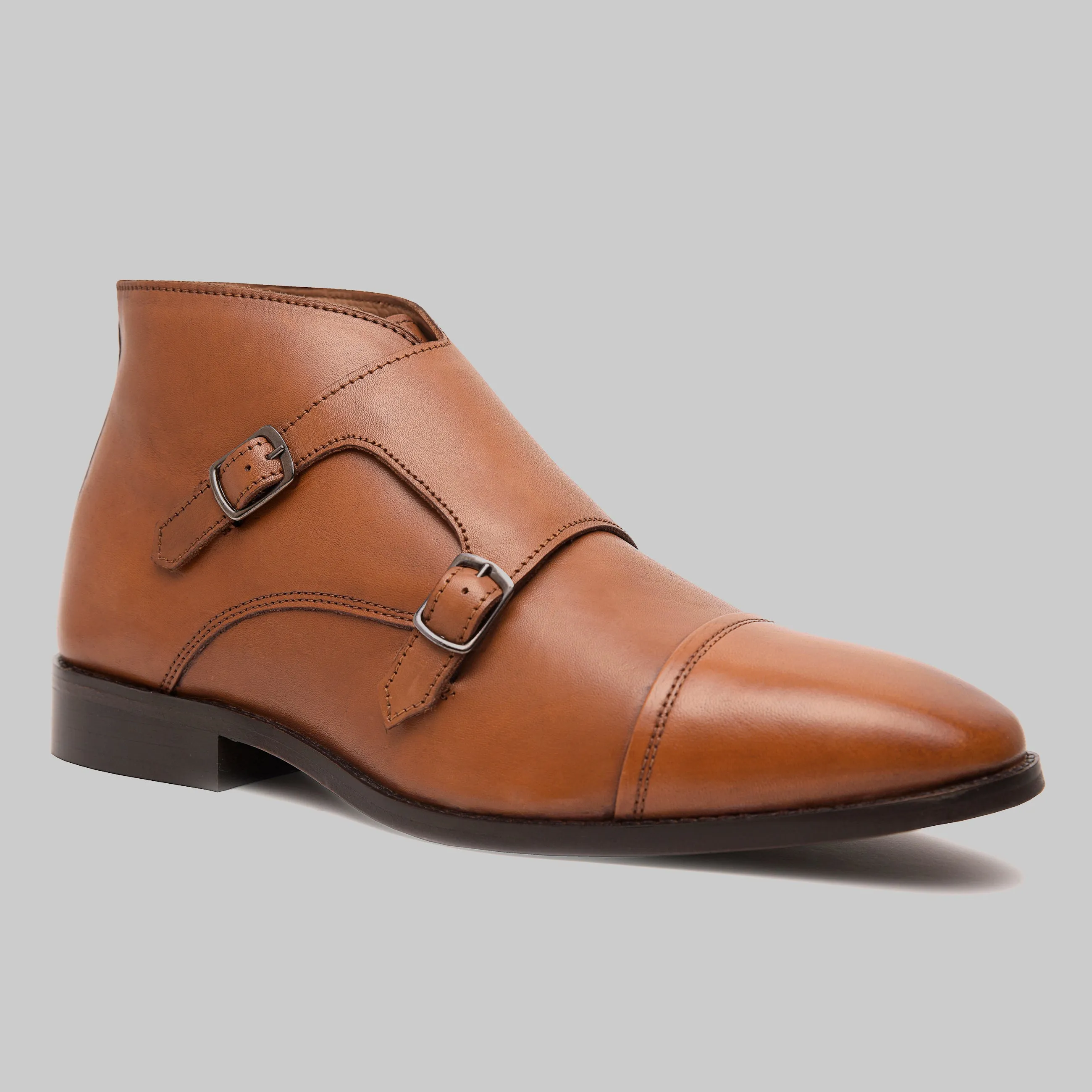 Corentin Cap Toe Monk Strap Dress Boots