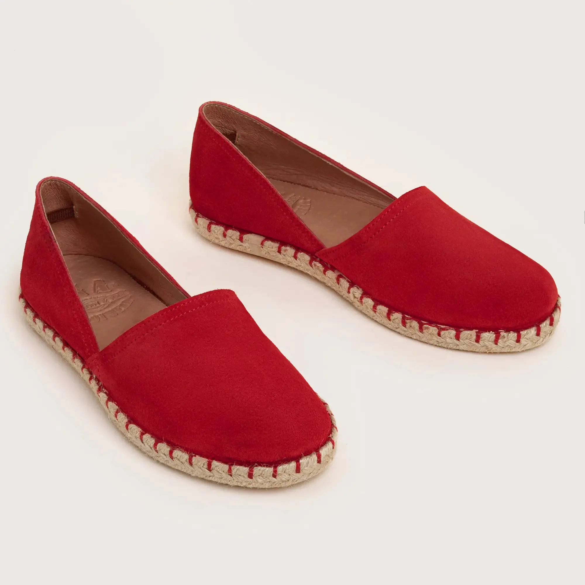 Cresent Suede Espadrille - Red