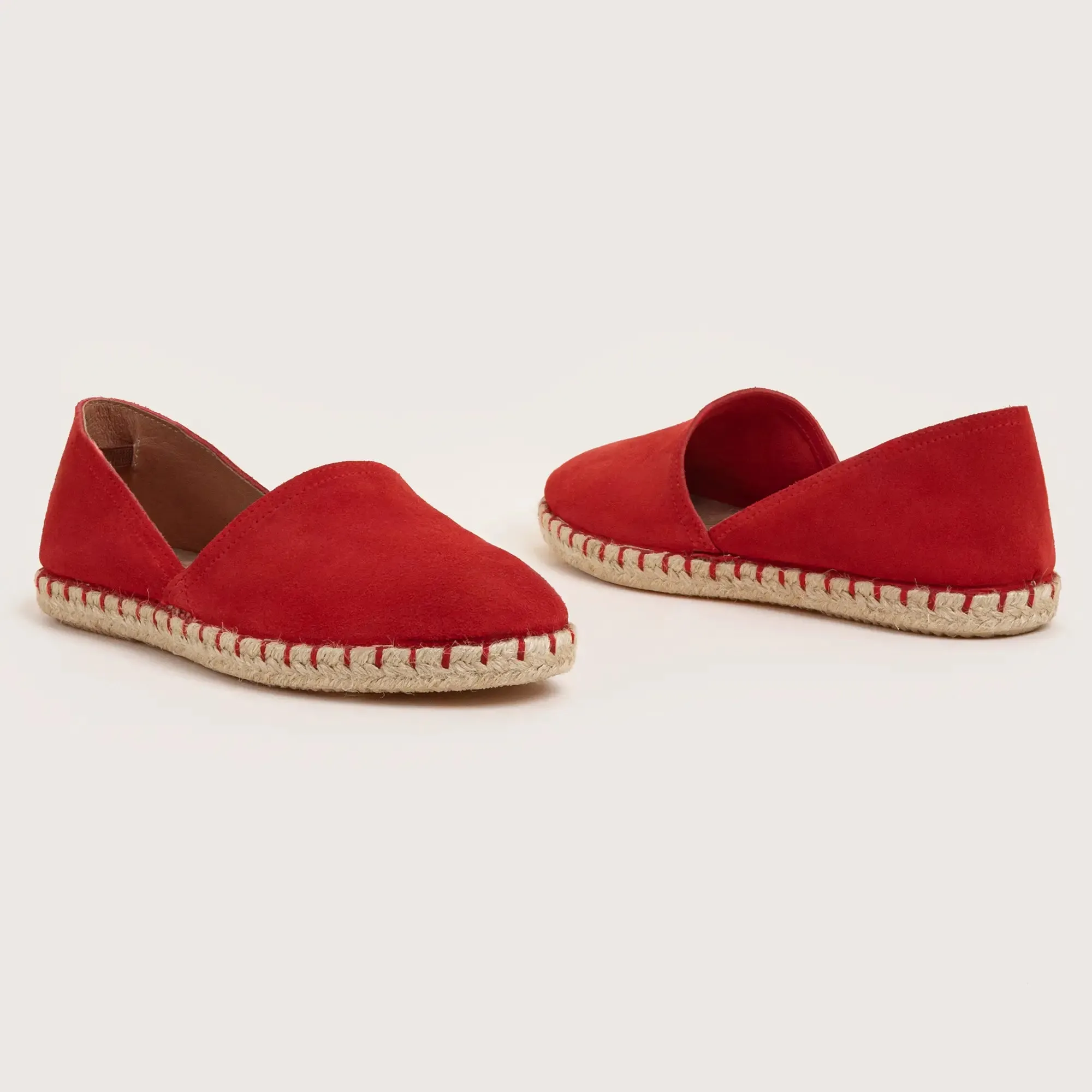Cresent Suede Espadrille - Red