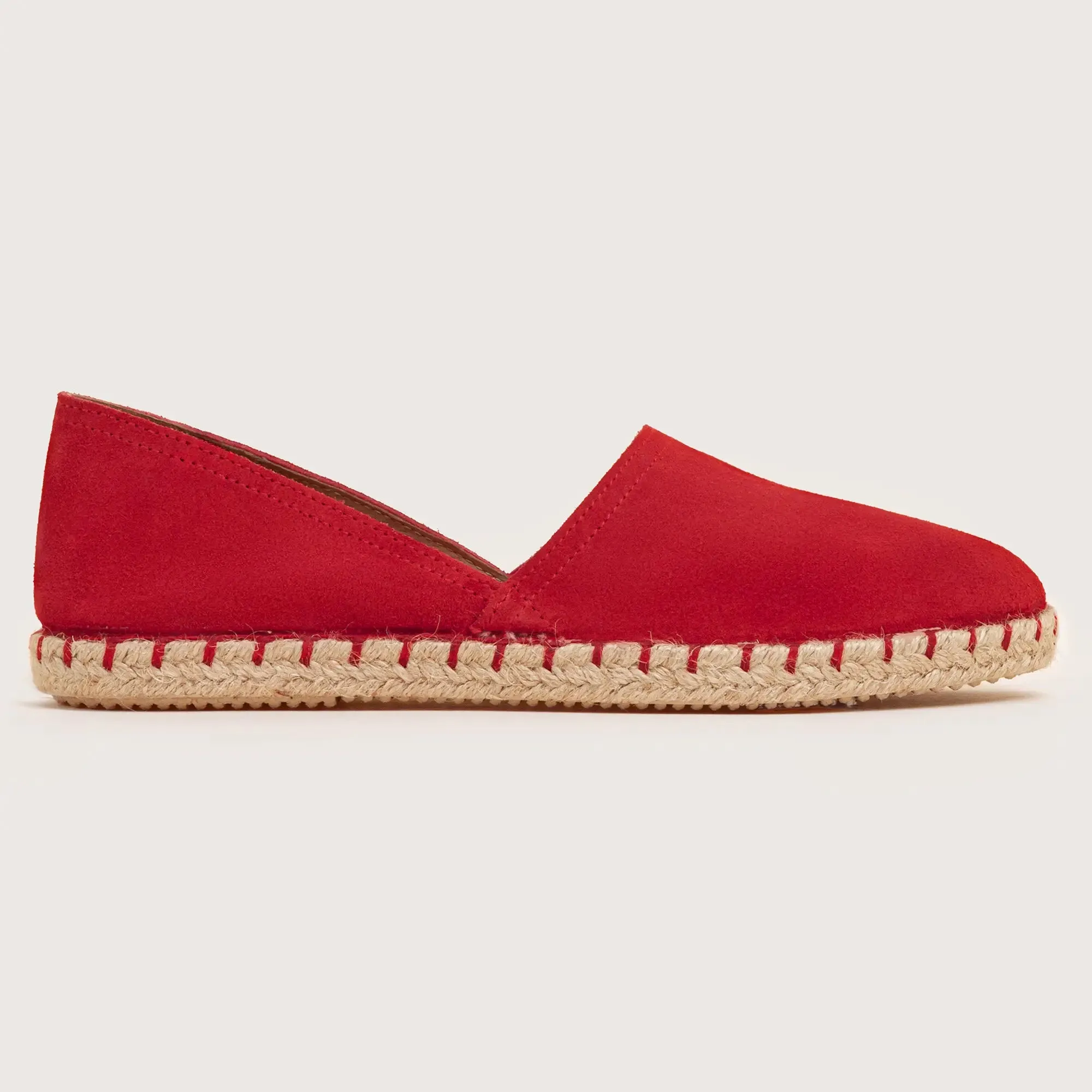 Cresent Suede Espadrille - Red