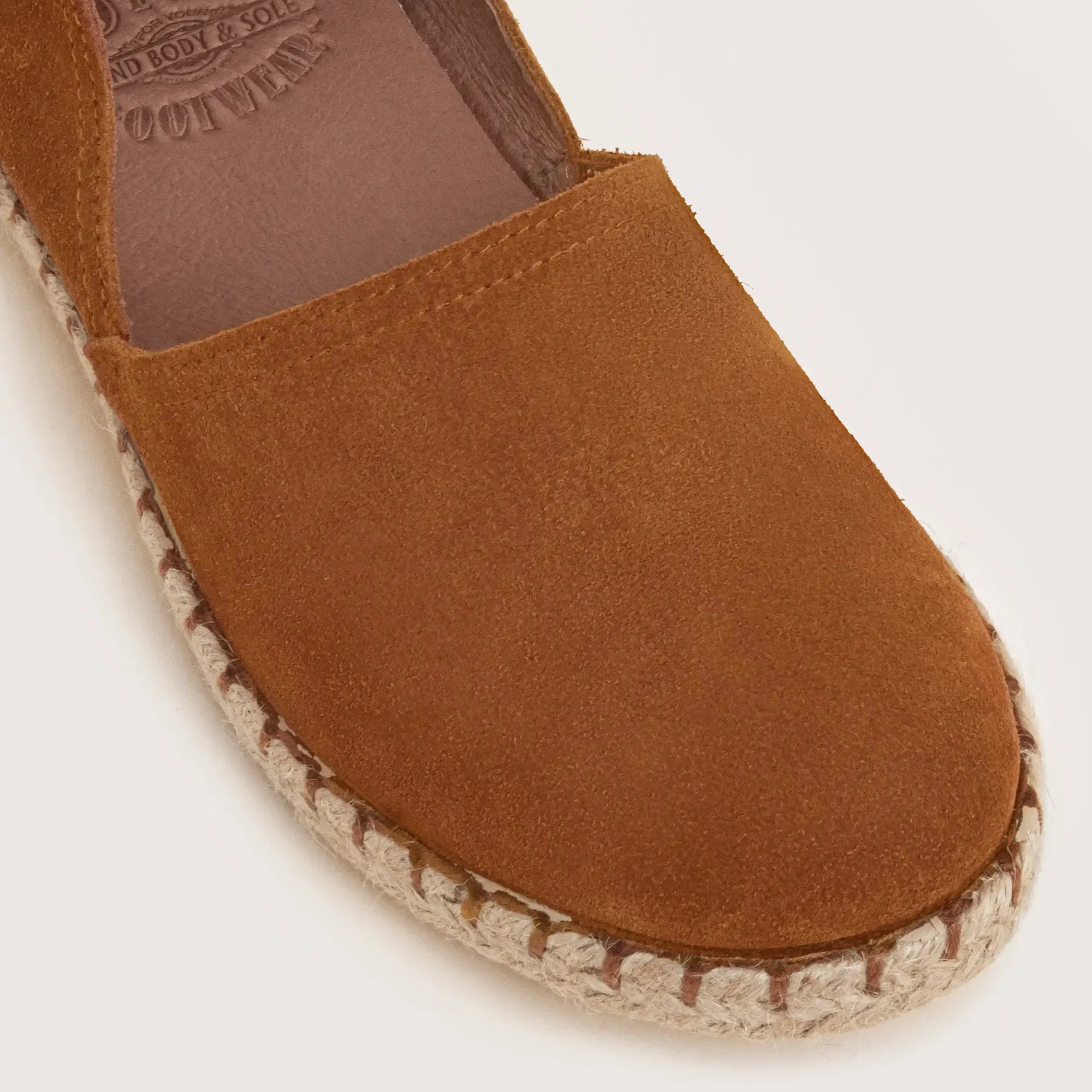 Cresent Suede Espadrille - Tan