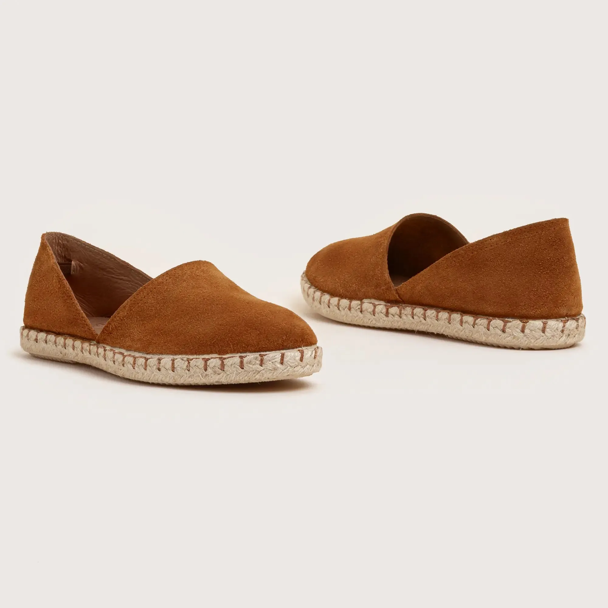 Cresent Suede Espadrille - Tan