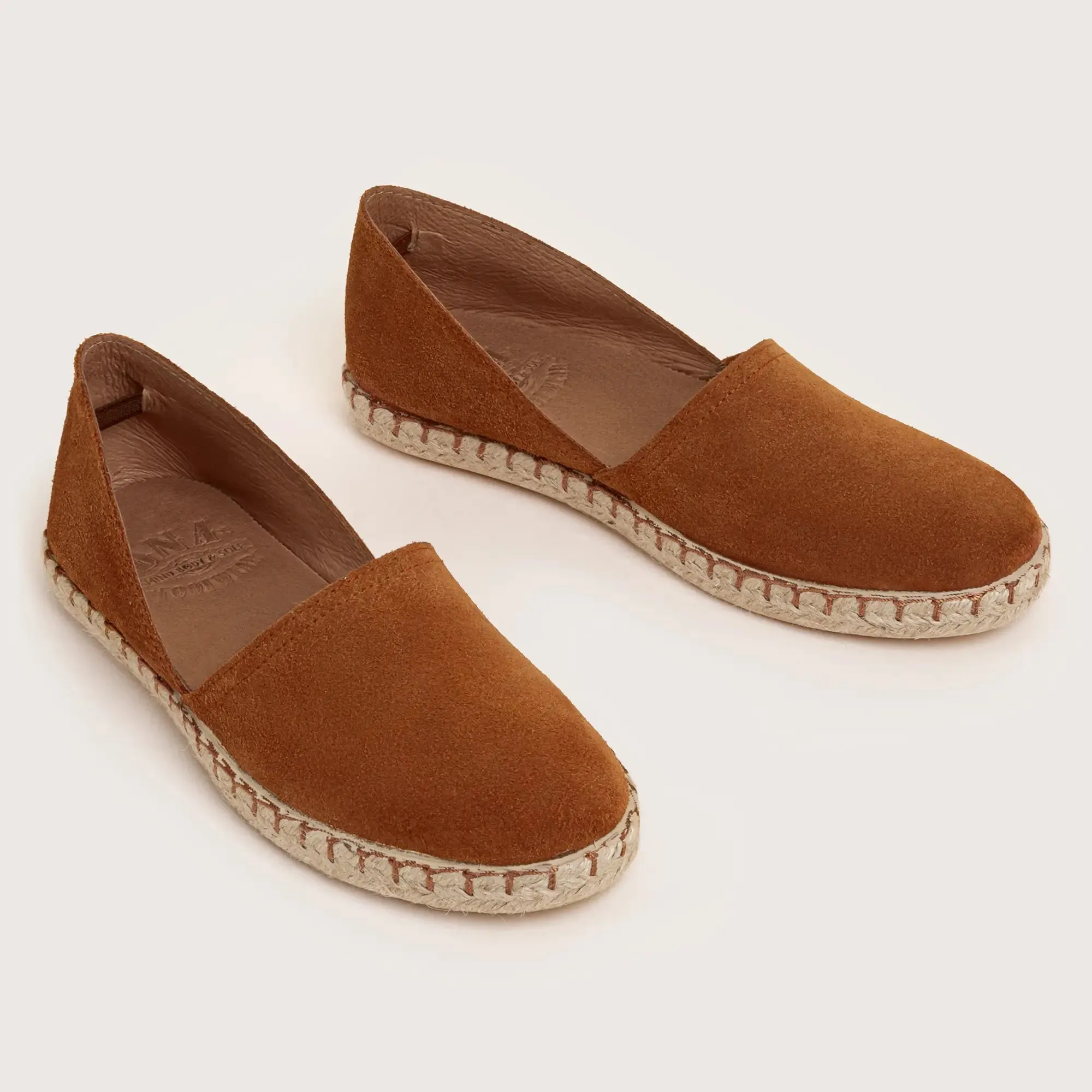 Cresent Suede Espadrille - Tan