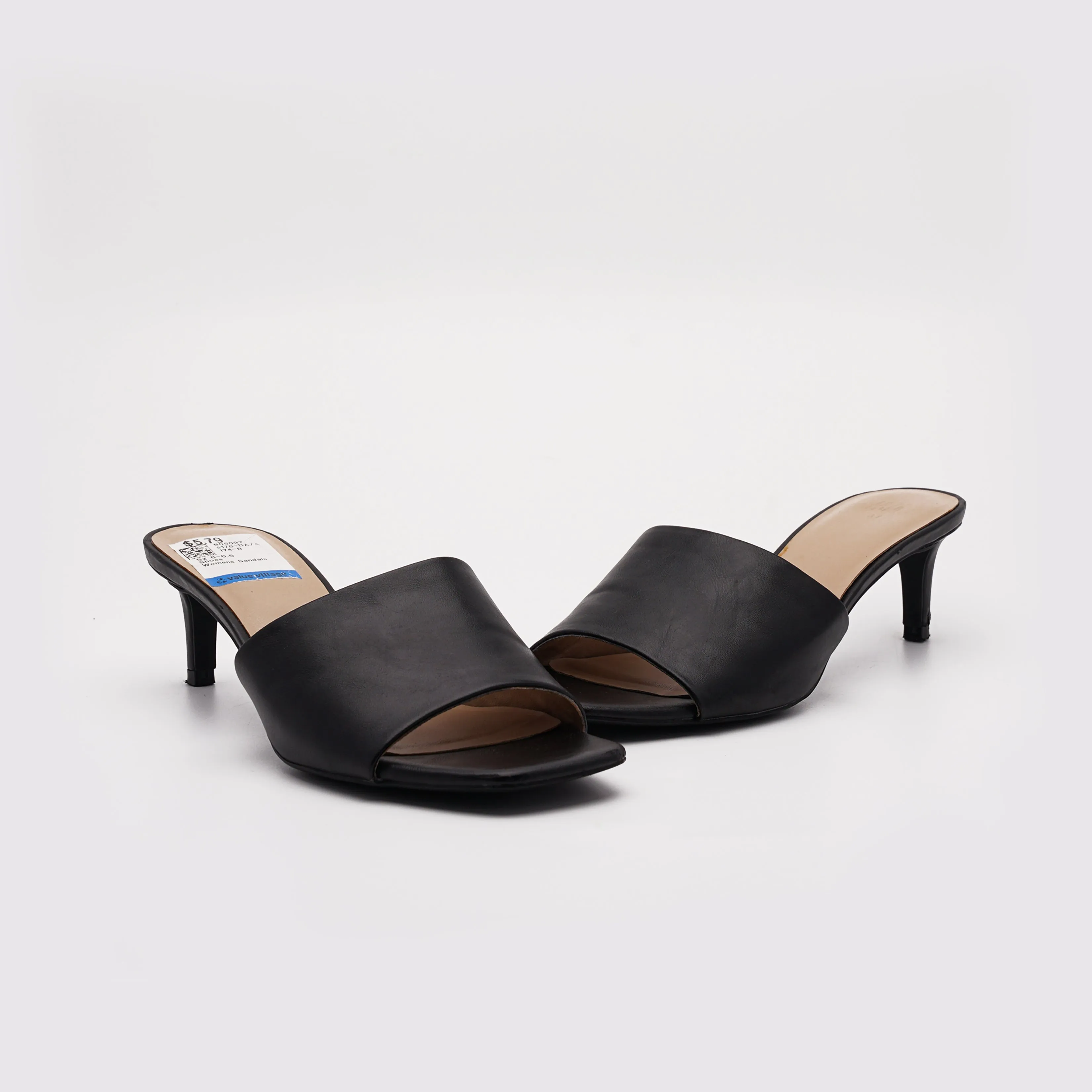 H&M Black Heel Mules