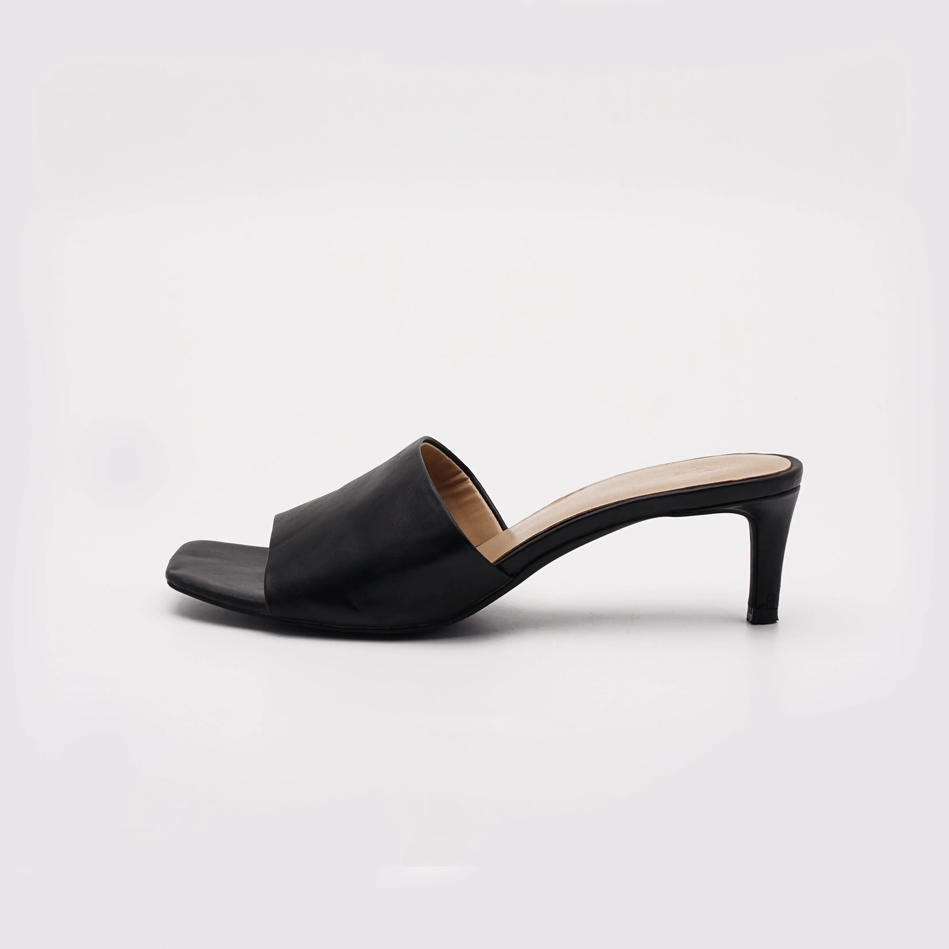 H&M Black Heel Mules