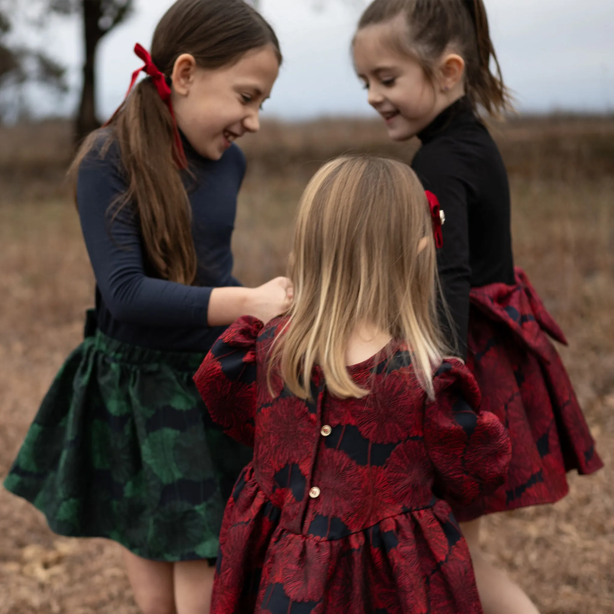 Jacard Balloon Dress