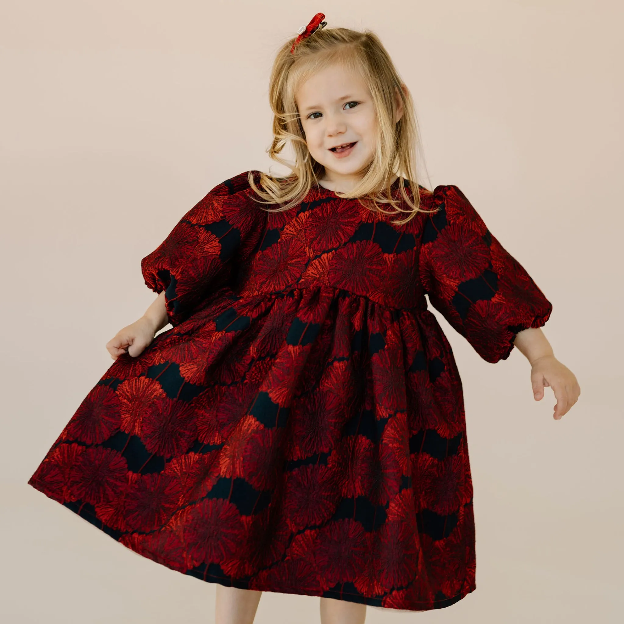 Jacard Balloon Dress