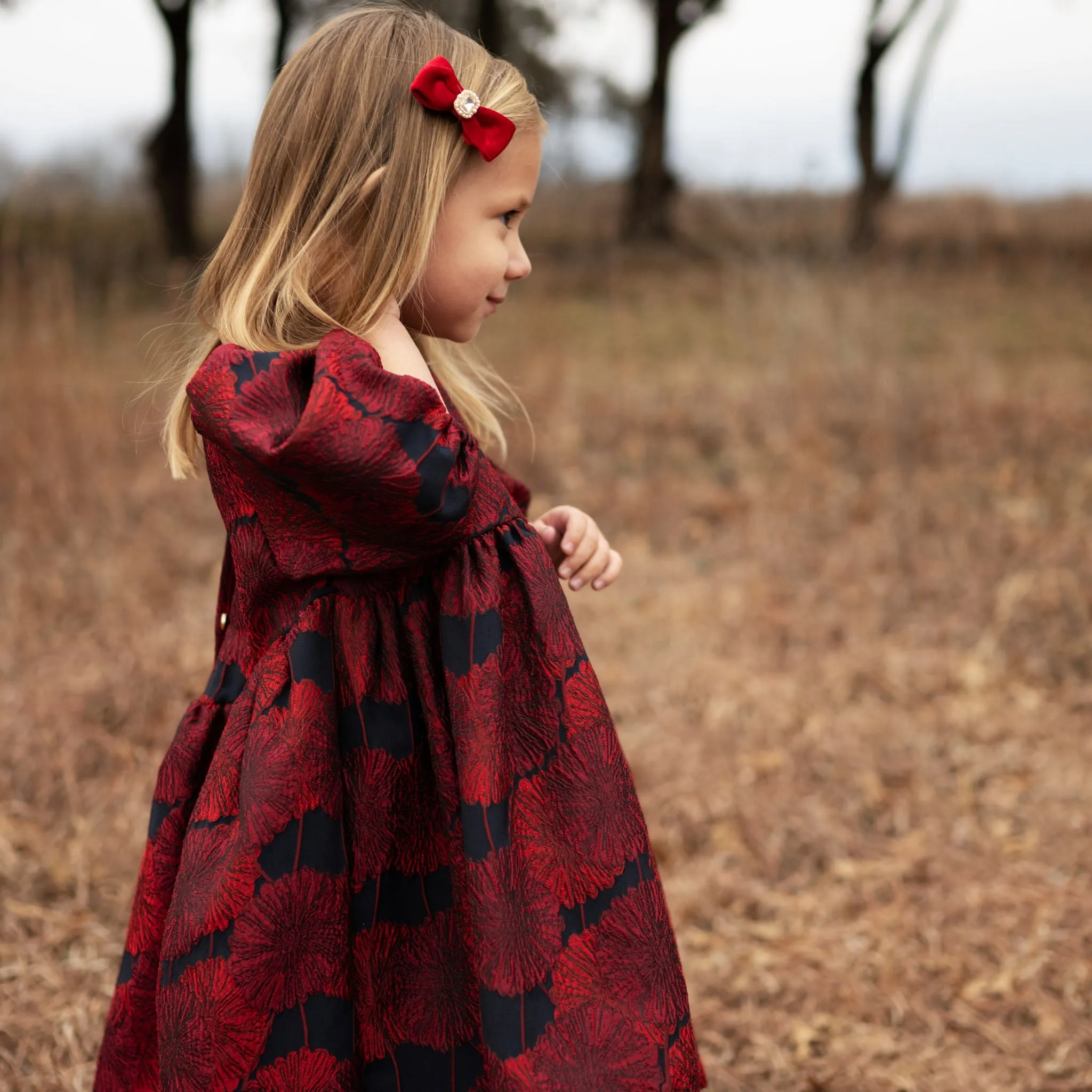 Jacard Balloon Dress