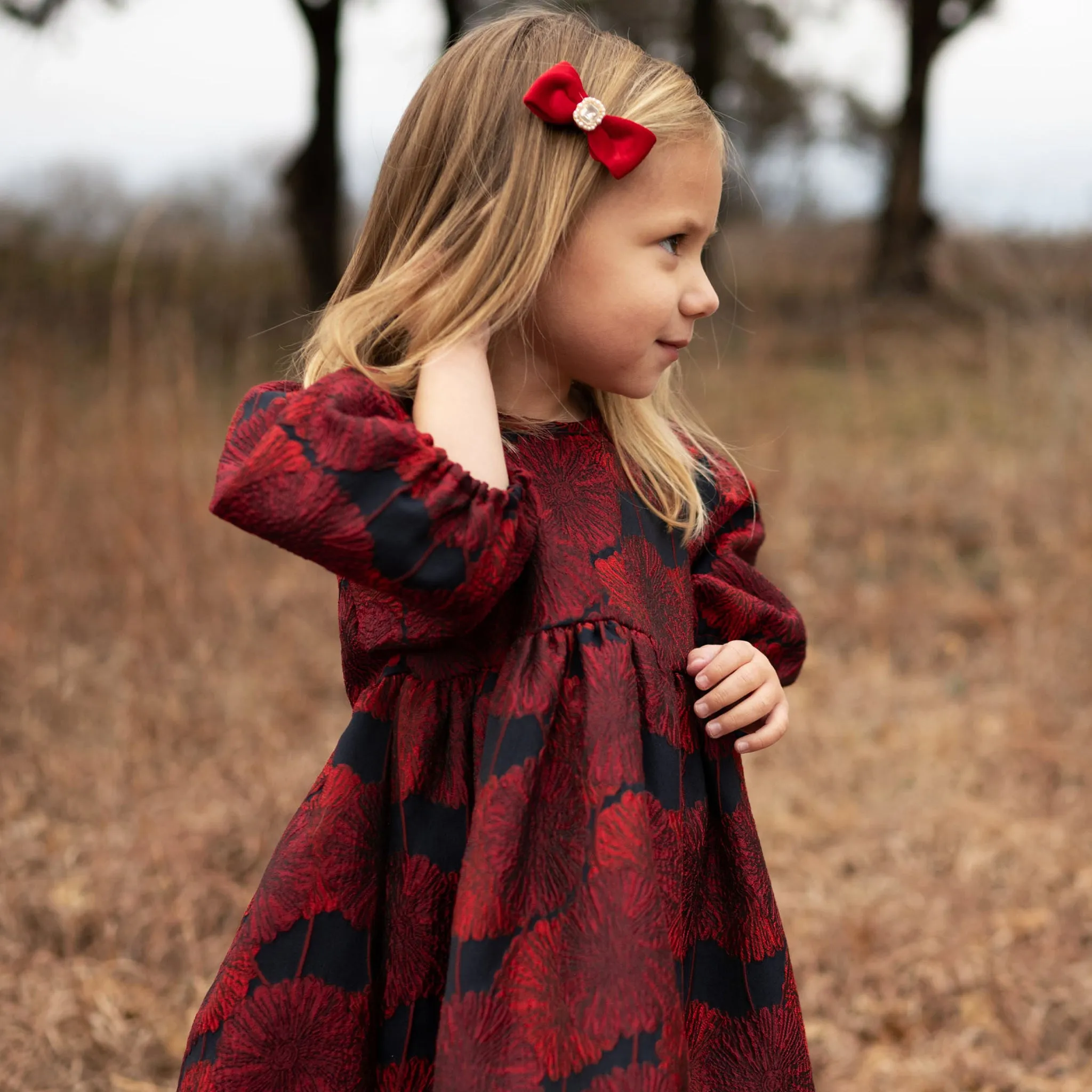 Jacard Balloon Dress