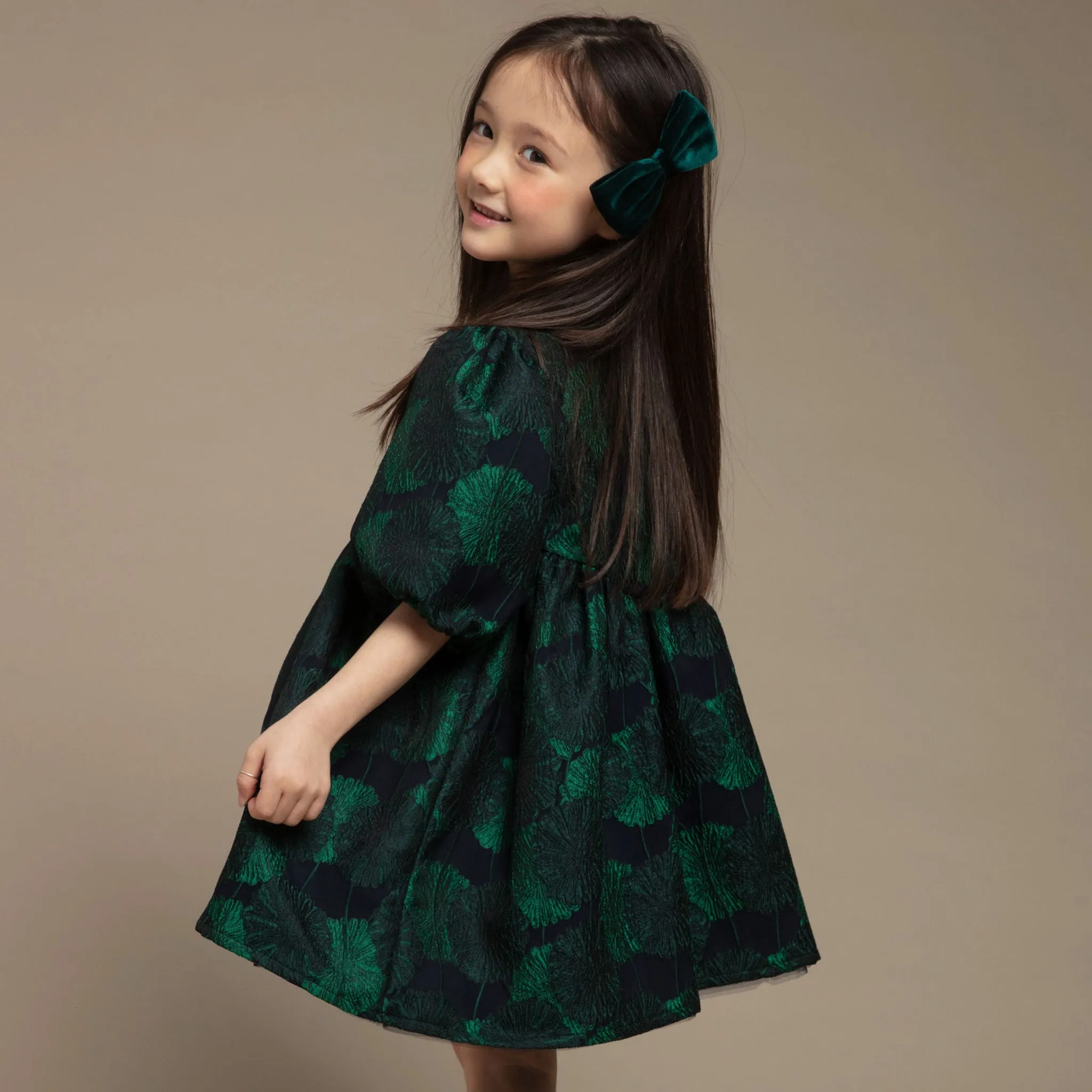Jacard Balloon Dress