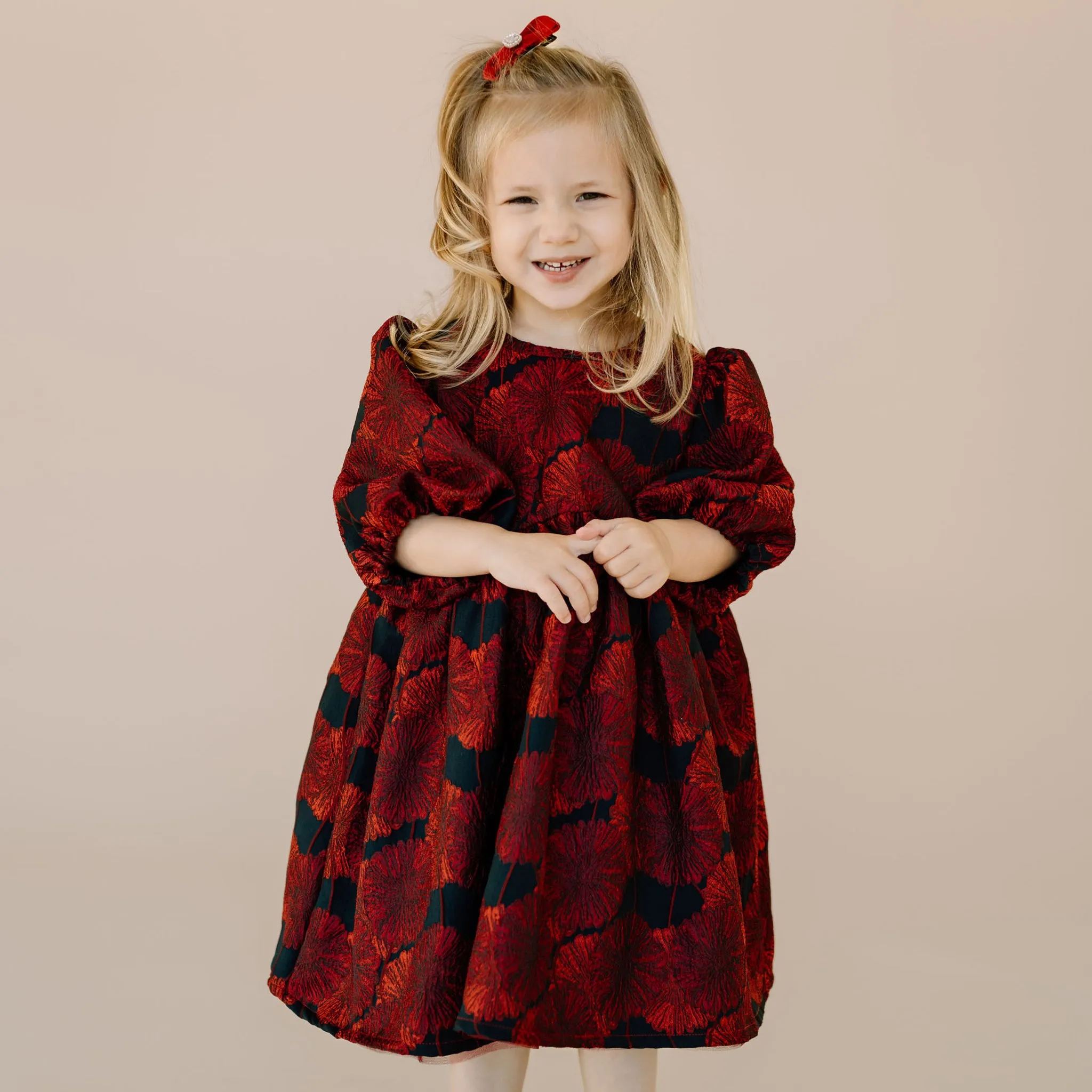 Jacard Balloon Dress