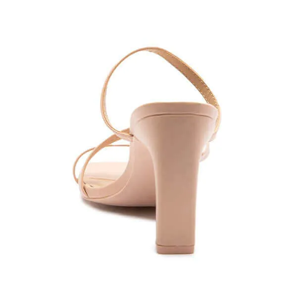 KAYLEE-02 Strappy Mules Heels