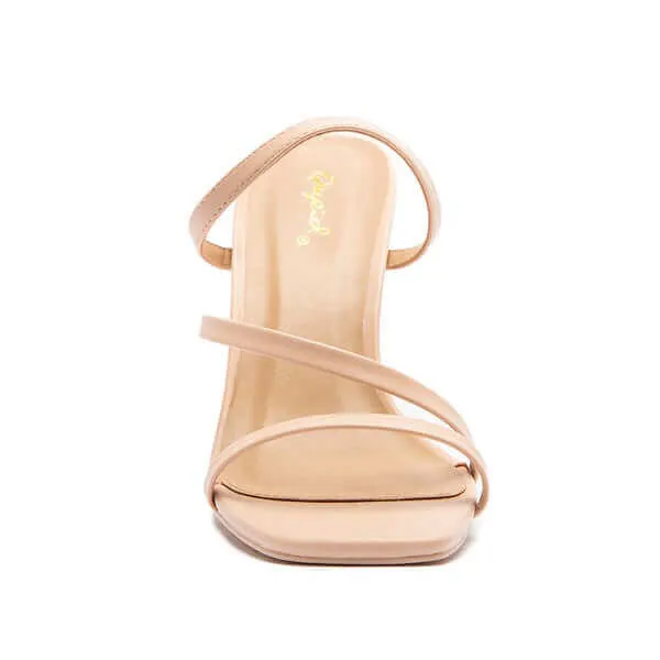 KAYLEE-02 Strappy Mules Heels