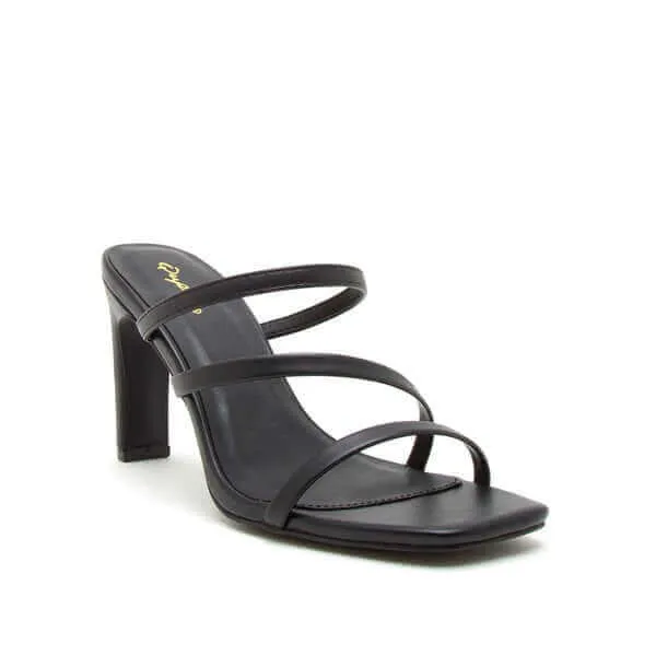 KAYLEE-02 Strappy Mules Heels