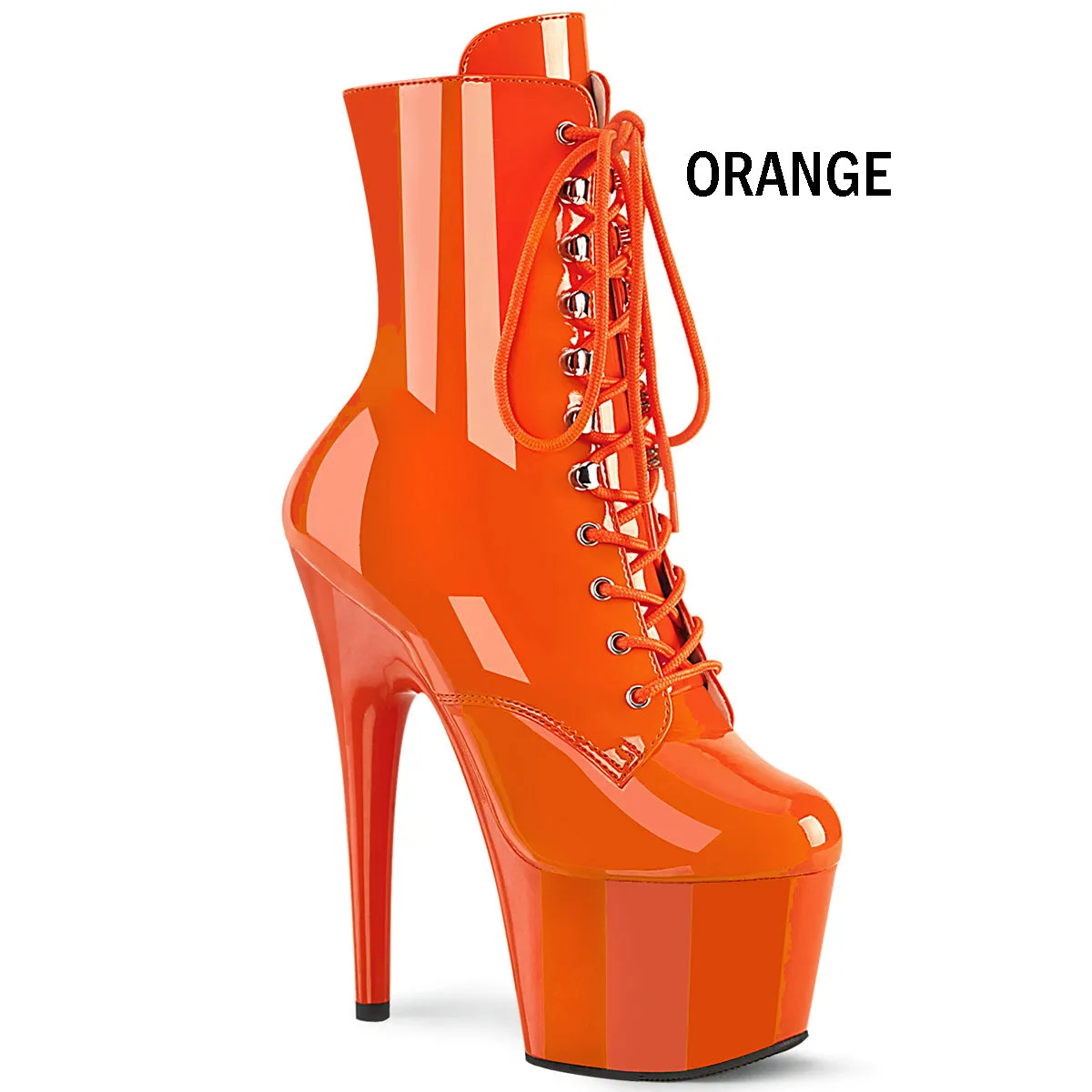 Lace-Up Platform Ankle Boots with 7-inch Heels 14-Colors ADORE-1020