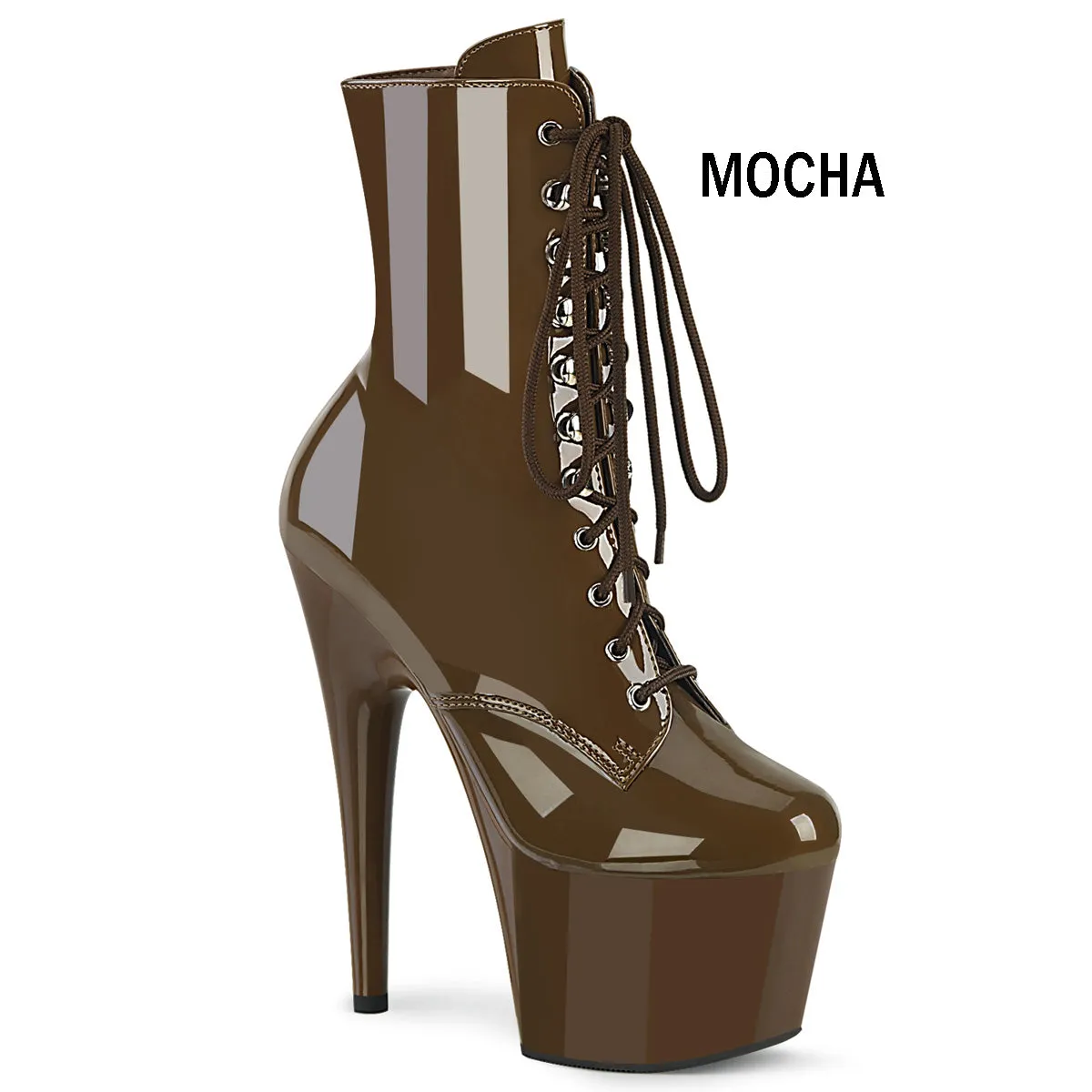 Lace-Up Platform Ankle Boots with 7-inch Heels 14-Colors ADORE-1020