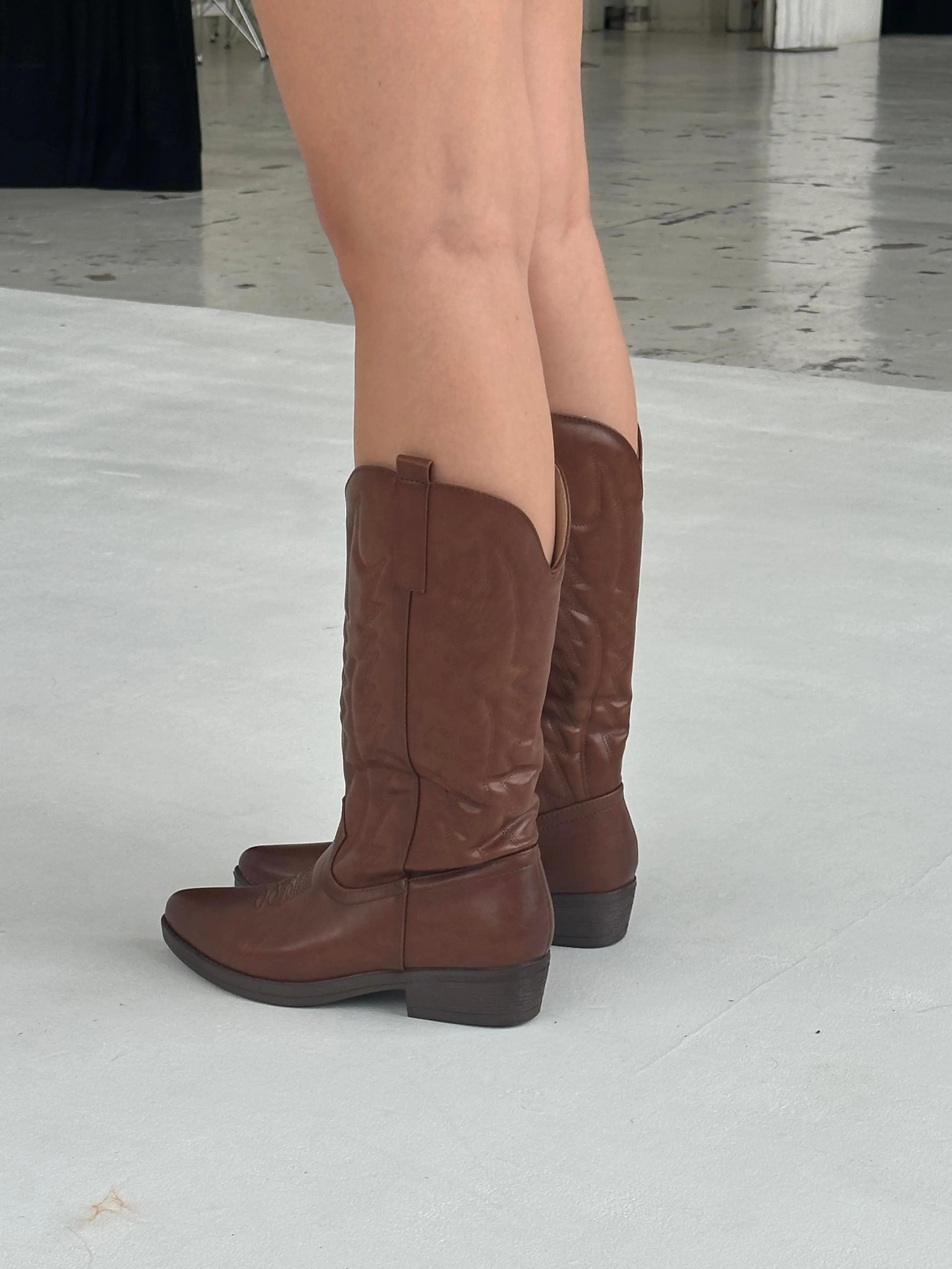 Nicosia cowboy boots - Brown