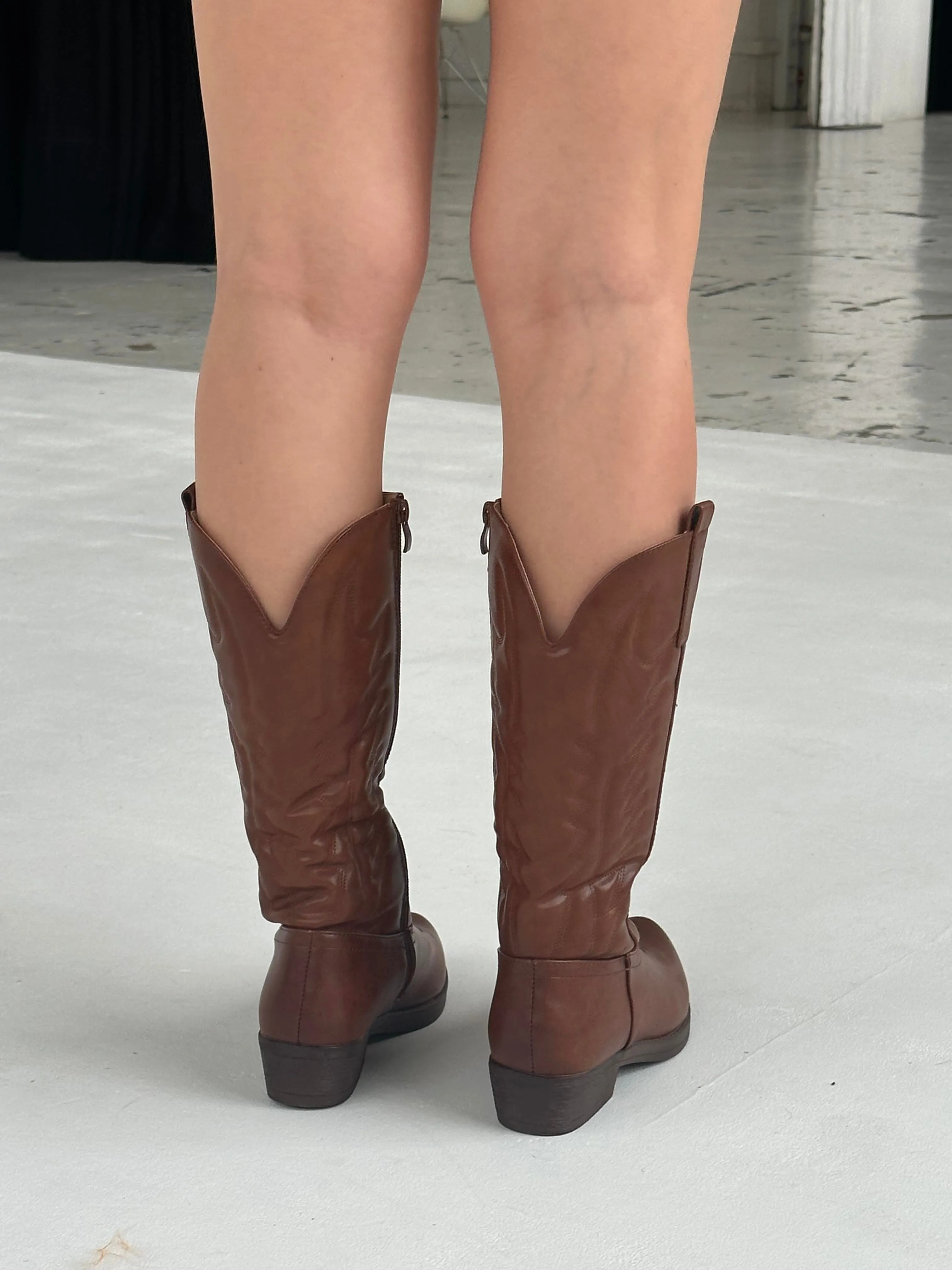 Nicosia cowboy boots - Brown