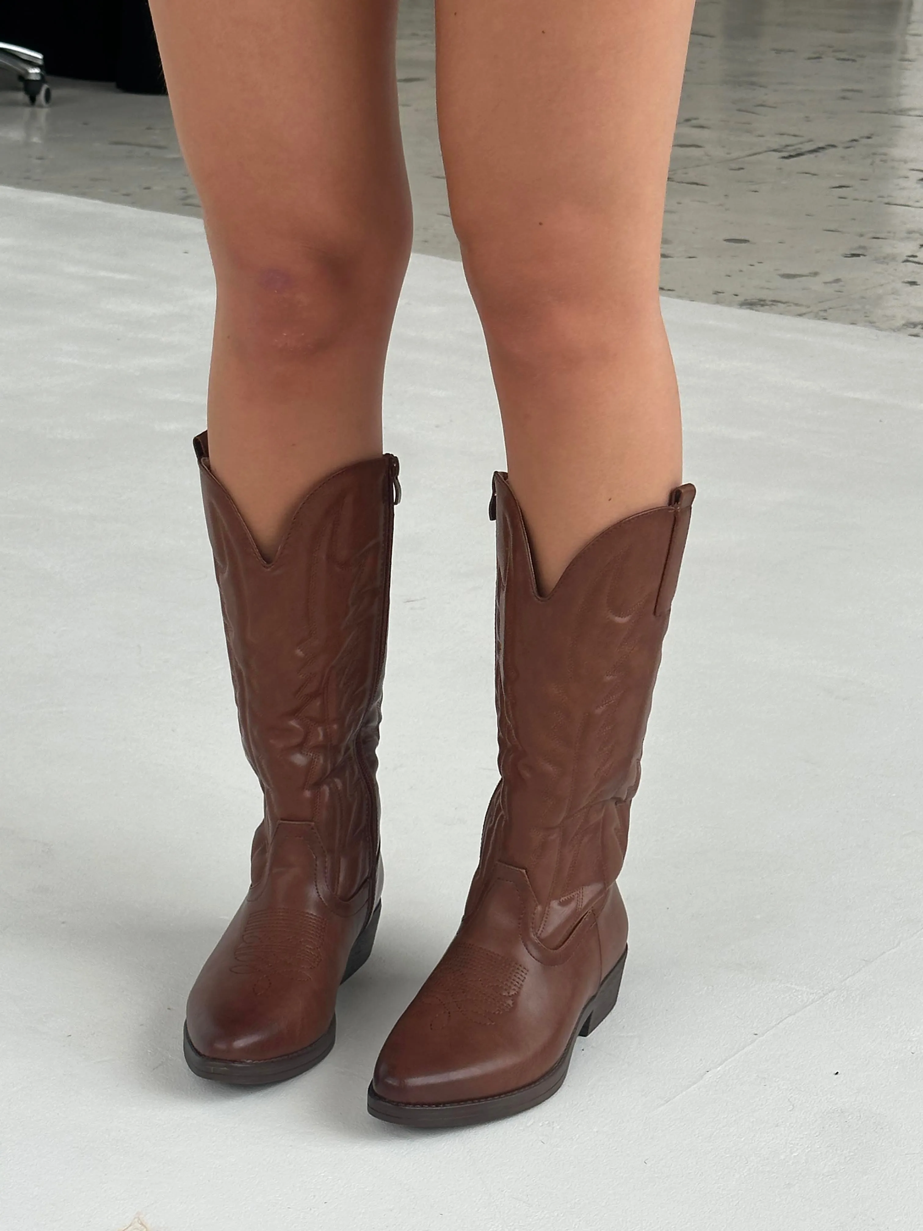 Nicosia cowboy boots - Brown