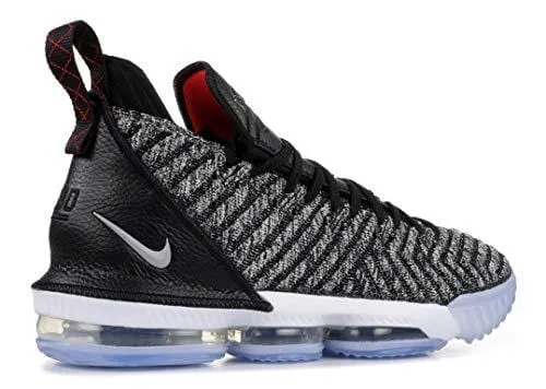 Nike Men's Lebron 16 Black/White/Grey Mesh Basketball Shoes 11 M US