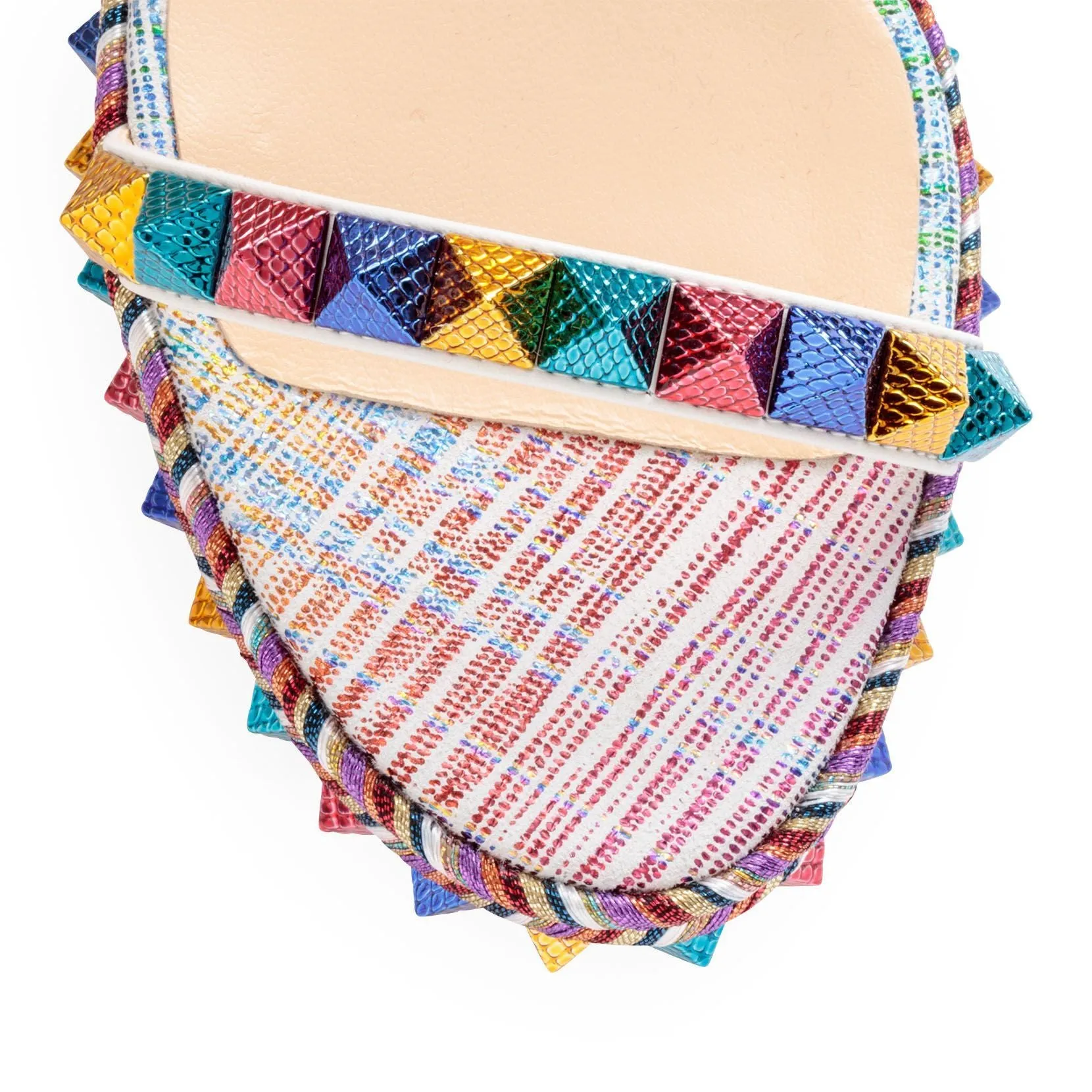 Pyraclou 60 suede unicorn multi wedges