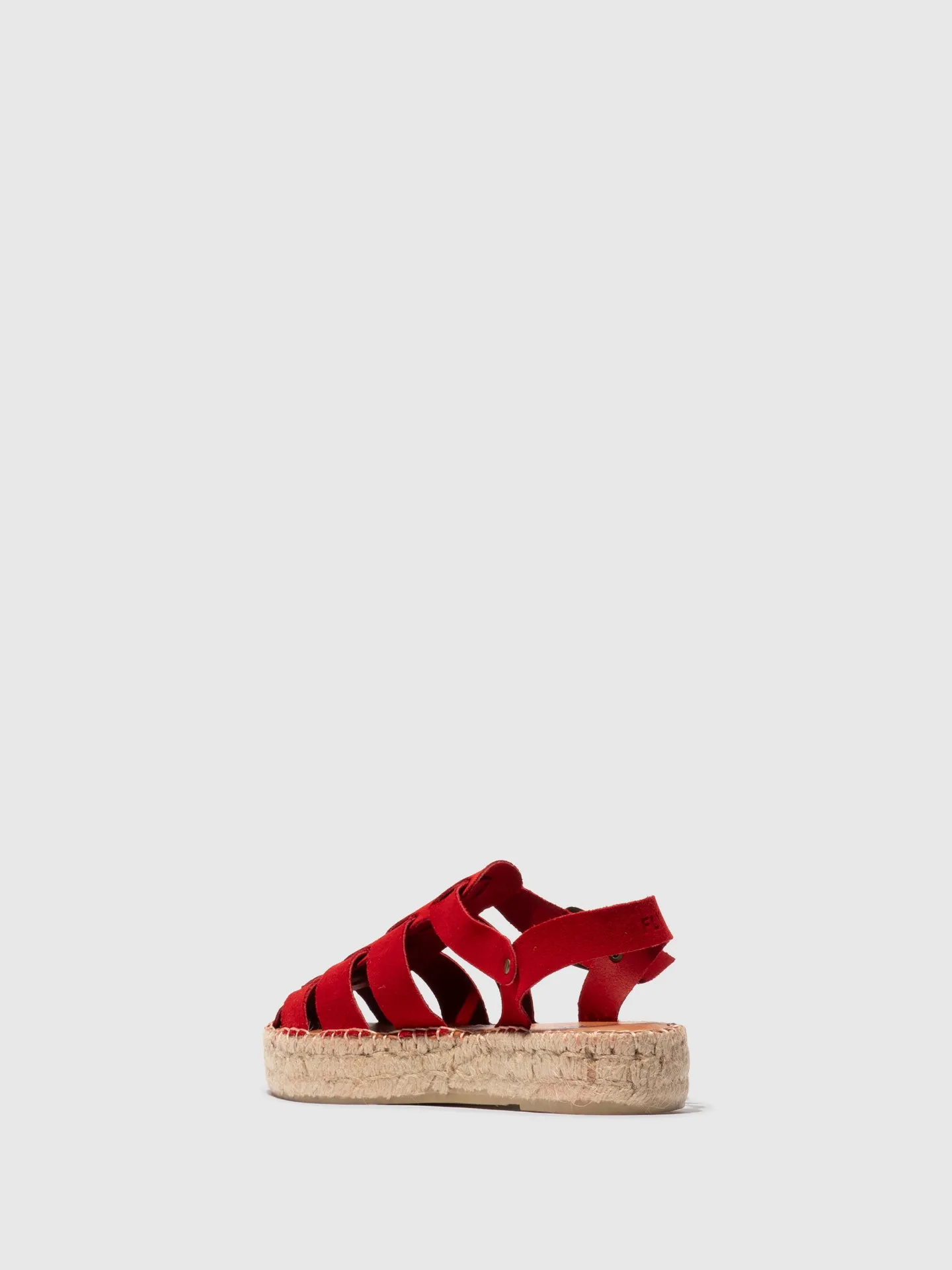 Sling-Back Espadrilles PAWI524FLY SUEDE SCARLET