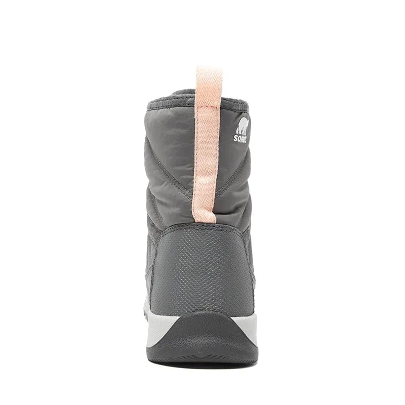 Sorel Youth Whitney II Short Lace WP Winter Boots Grey/Pink
