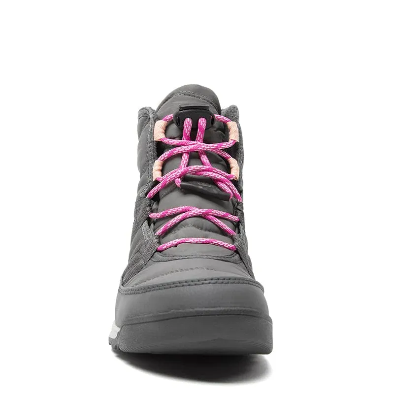 Sorel Youth Whitney II Short Lace WP Winter Boots Grey/Pink