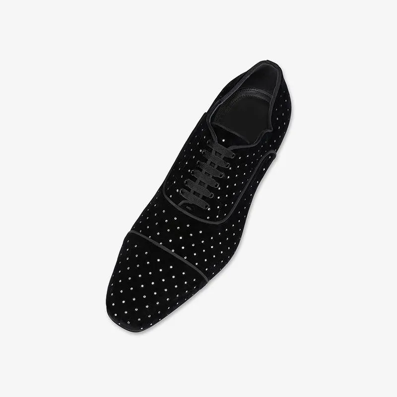 Suede Dress Shoes With Diamonds