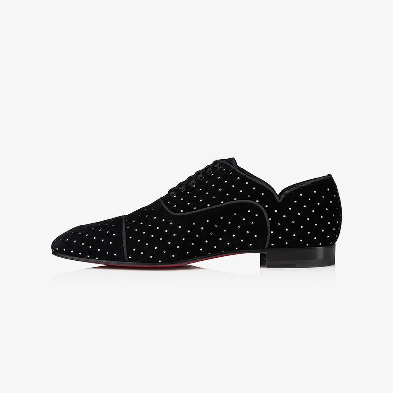 Suede Dress Shoes With Diamonds
