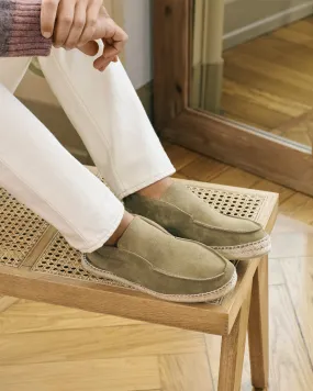 Suede Traveler Ankle Boot Espadrilles - R44LH - Hamptons Forest