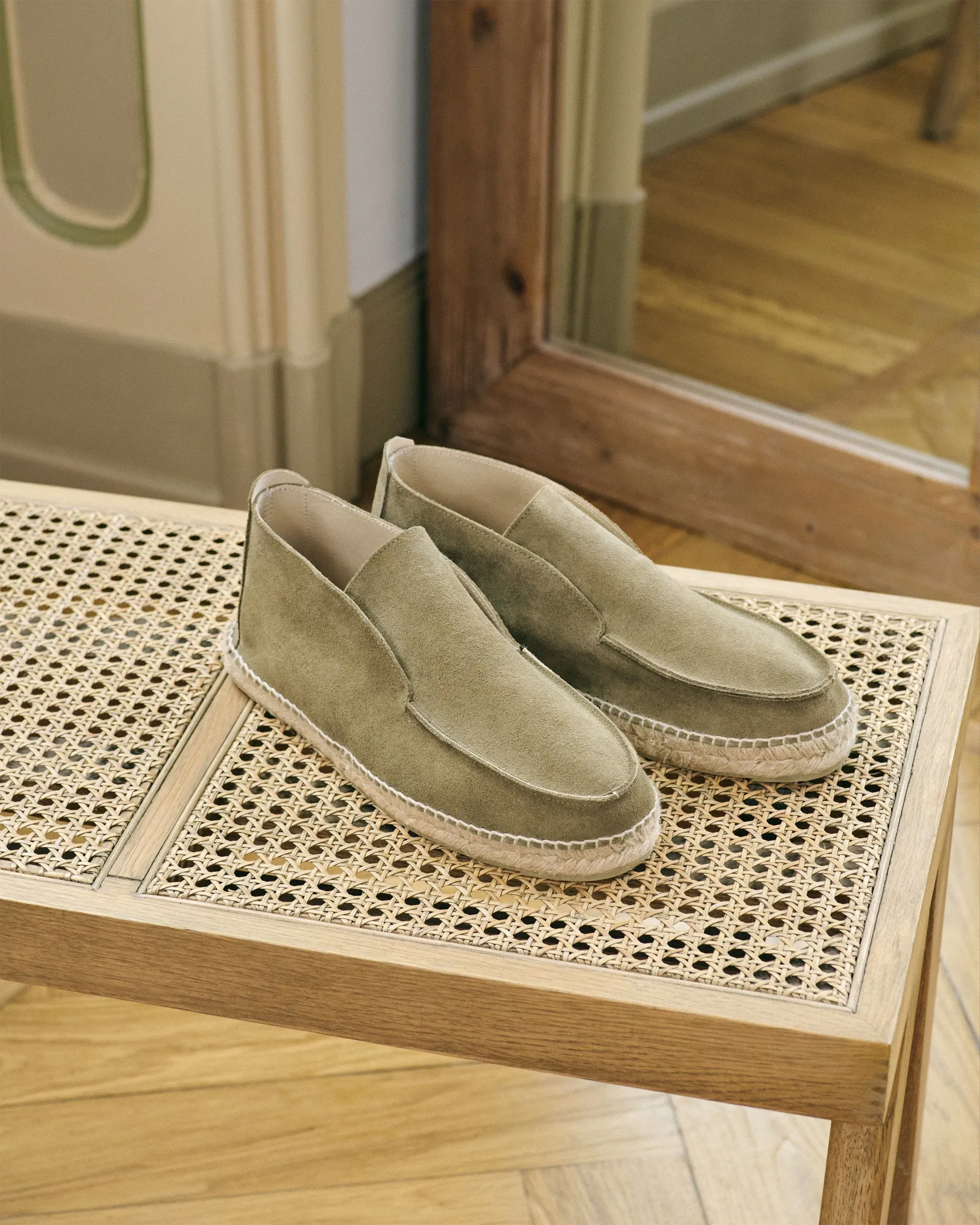 Suede Traveler Ankle Boot Espadrilles - R44LH - Hamptons Forest