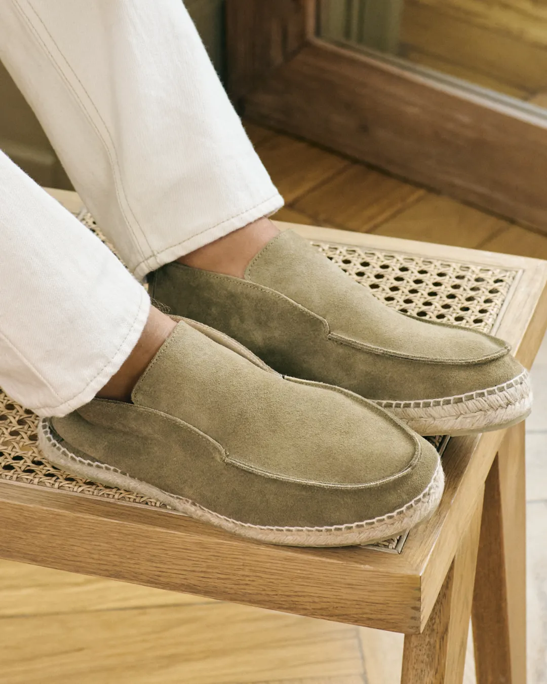 Suede Traveler Ankle Boot Espadrilles - R44LH - Hamptons Forest