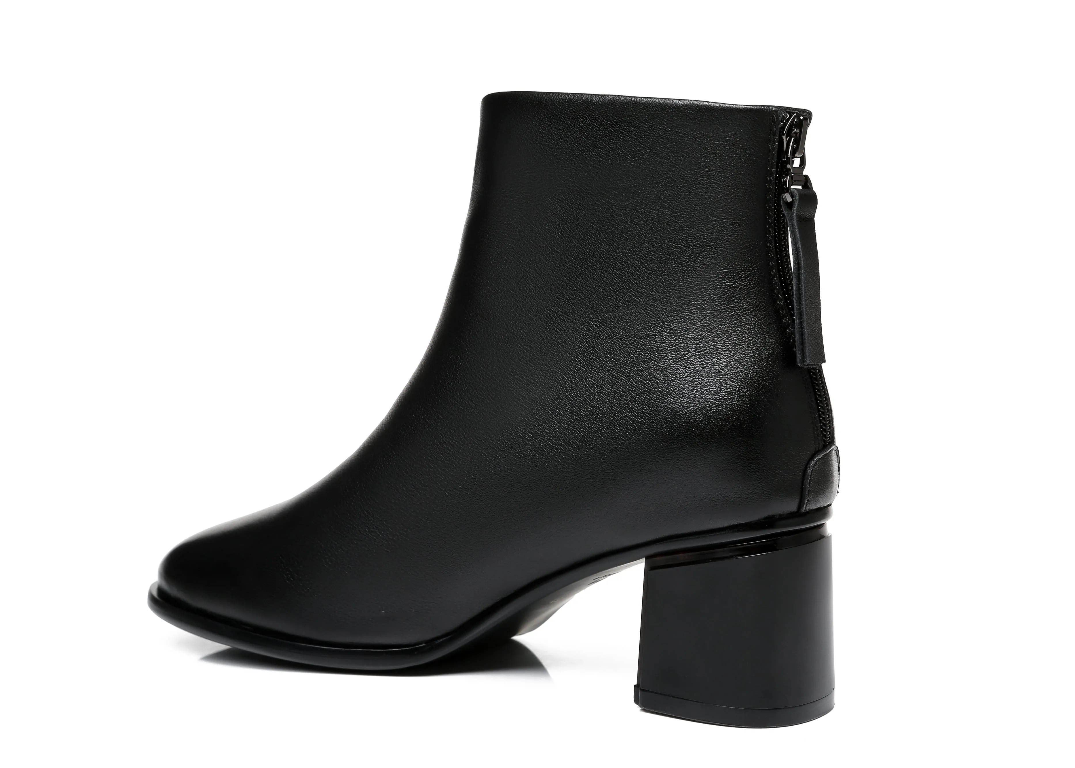 TARRAMARRA® Romina Women Black Leather Ankle Boots