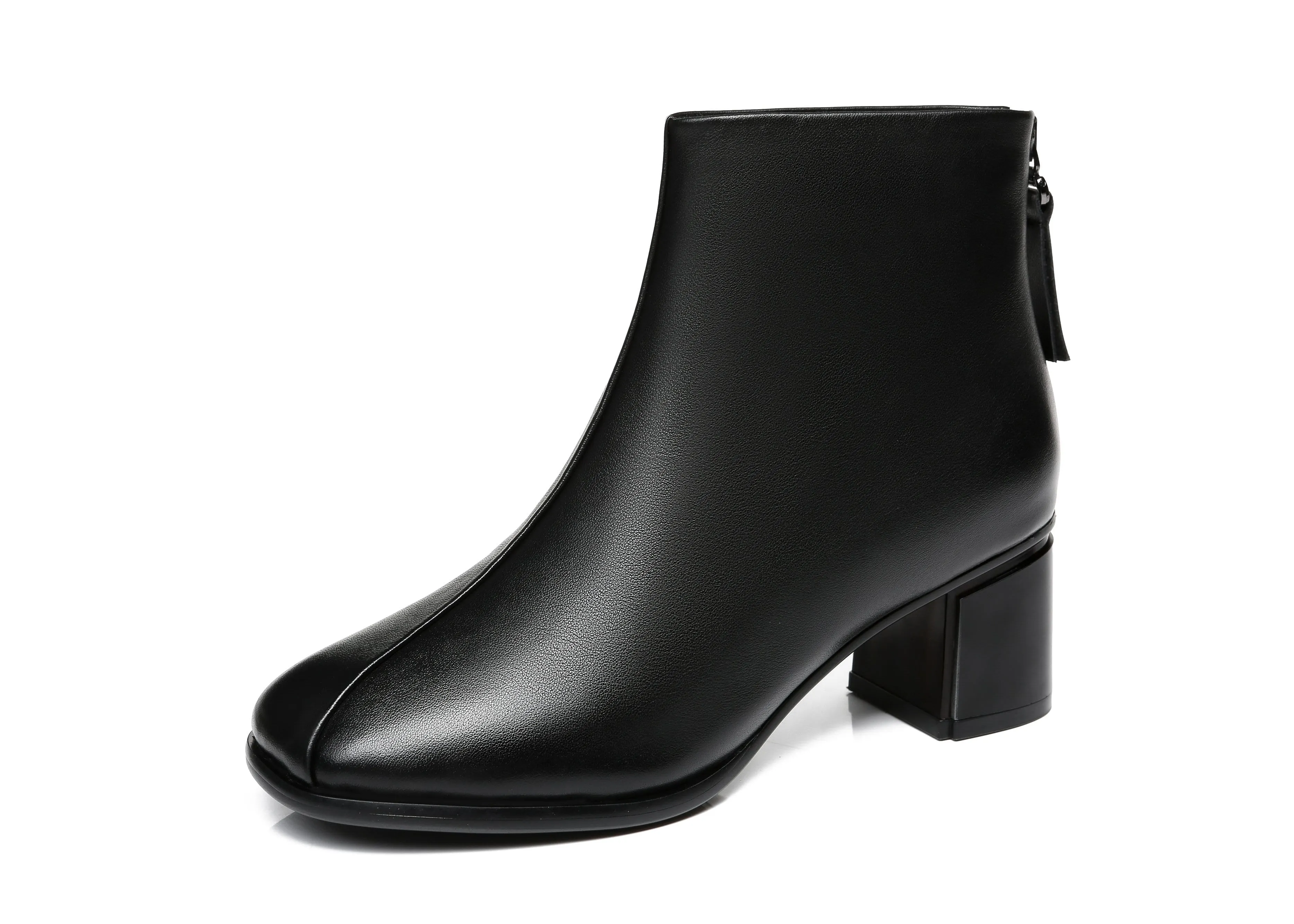 TARRAMARRA® Romina Women Black Leather Ankle Boots