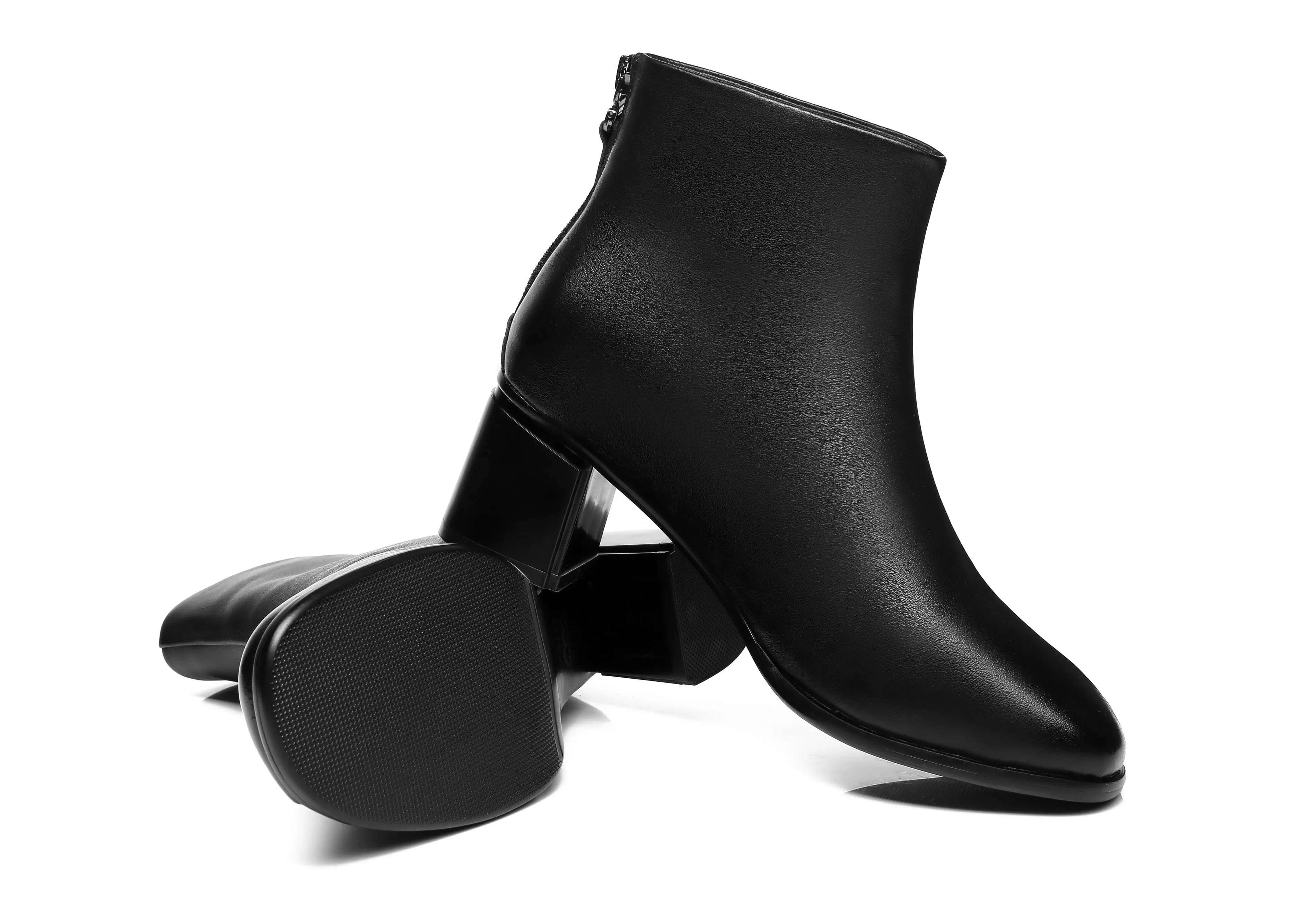 TARRAMARRA® Romina Women Black Leather Ankle Boots